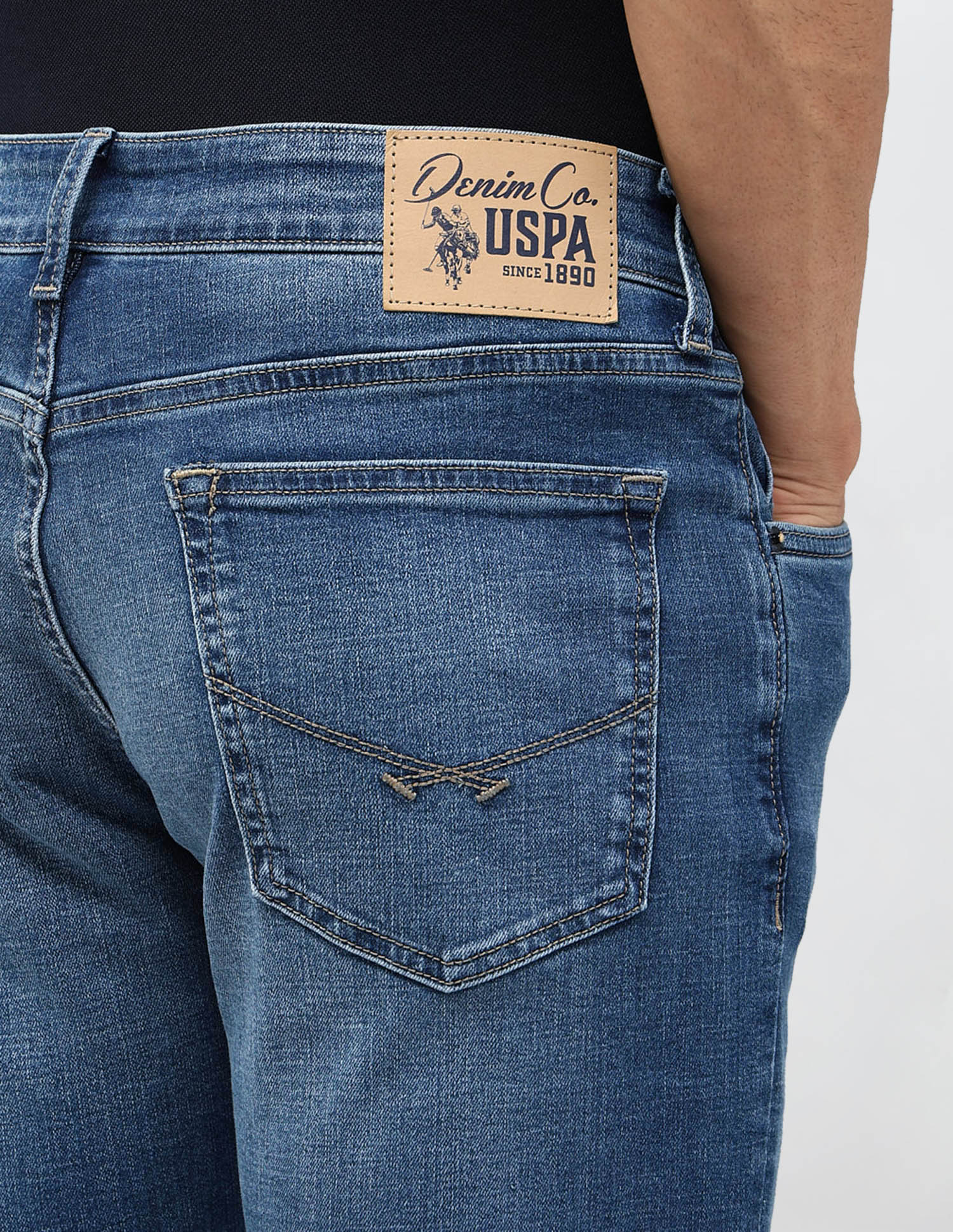 Regallo Skinny Fit Blue Jeans Blue - U.S. POLO ASSN. | Large