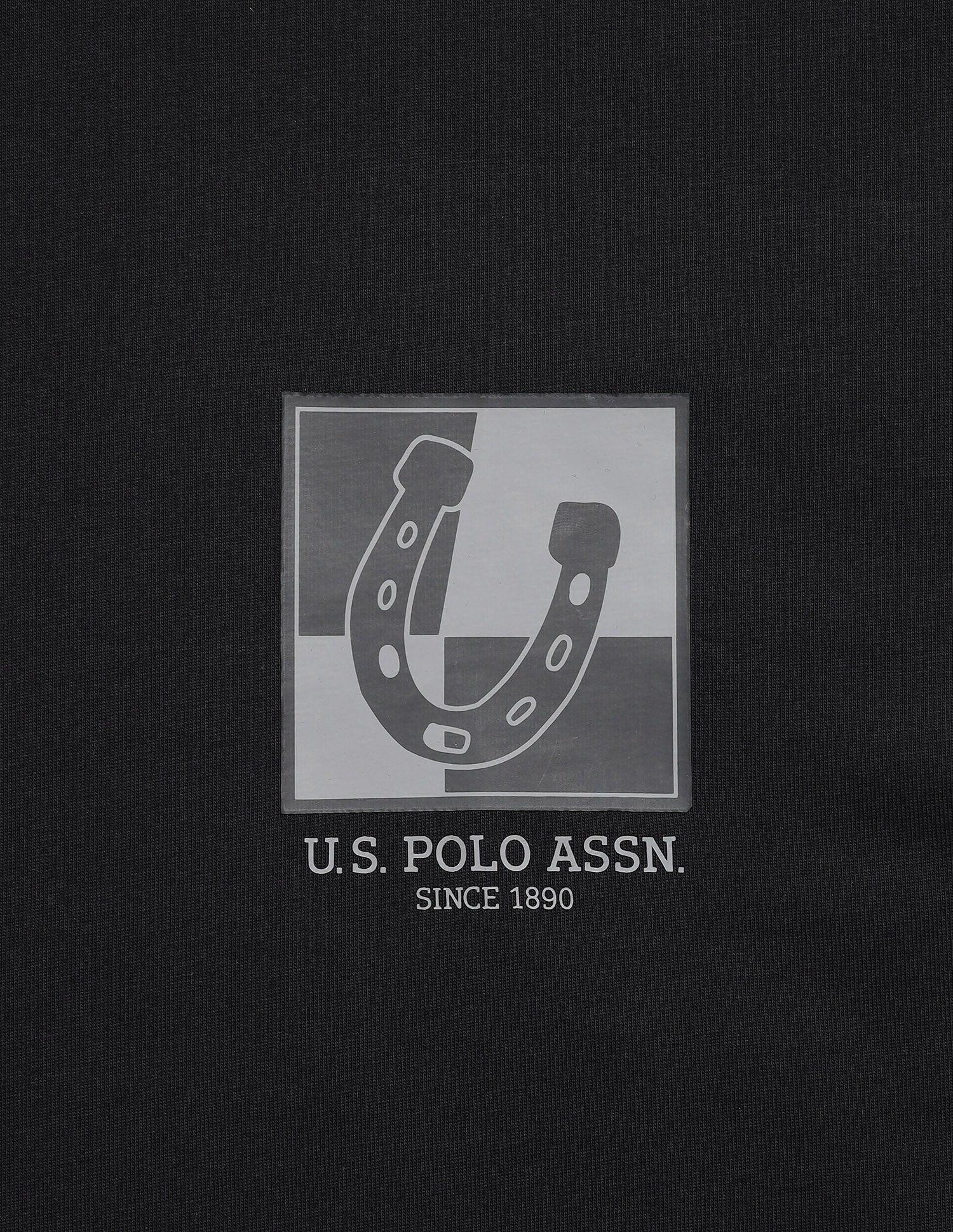 Breathable Regular Comfort Fit OEE15 Lounge T-Shirt Black - U.S. Polo Assn. India | Large