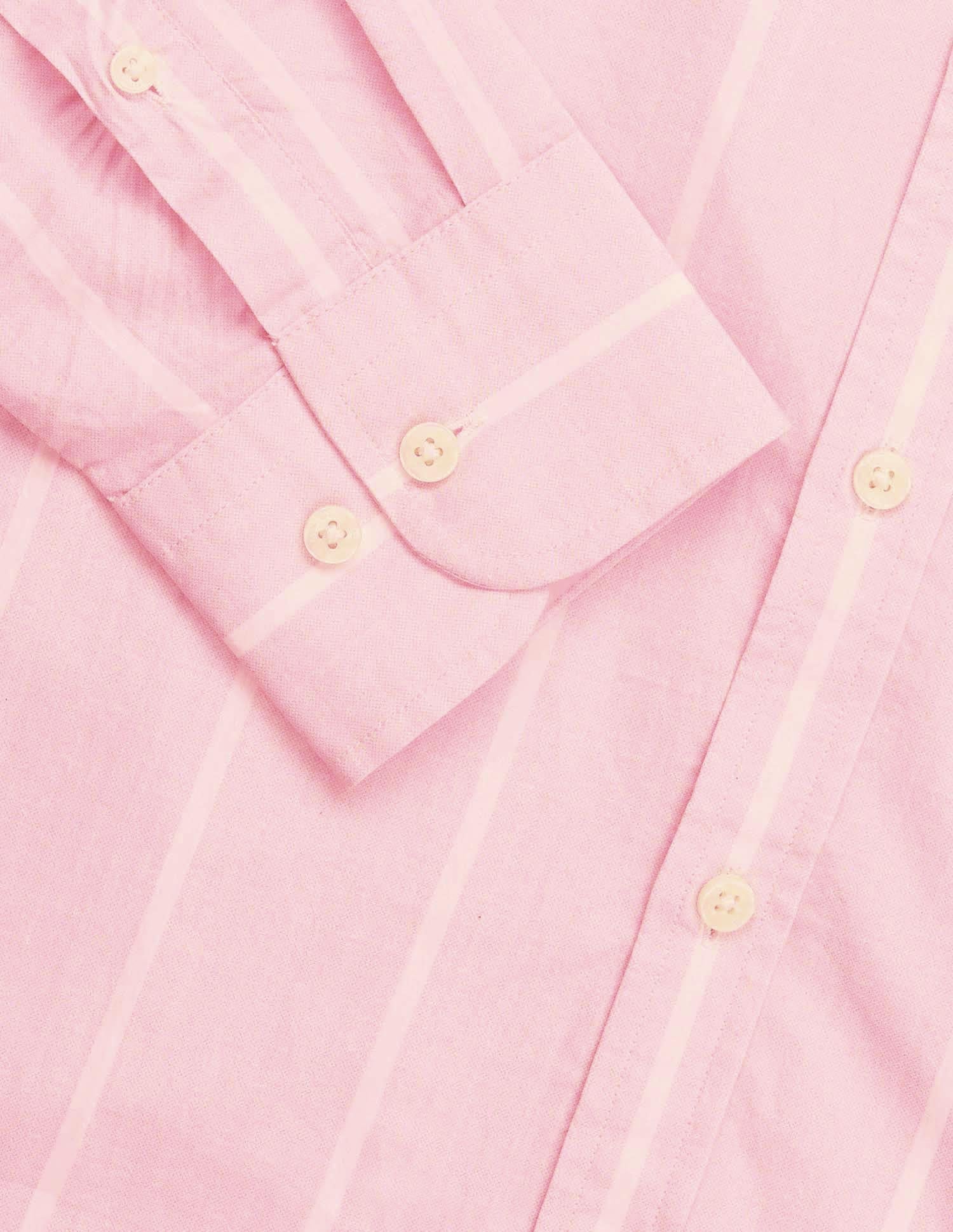 Vertical Striped Tailored Fit Shirt Pink - U.S. POLO ASSN. | Large