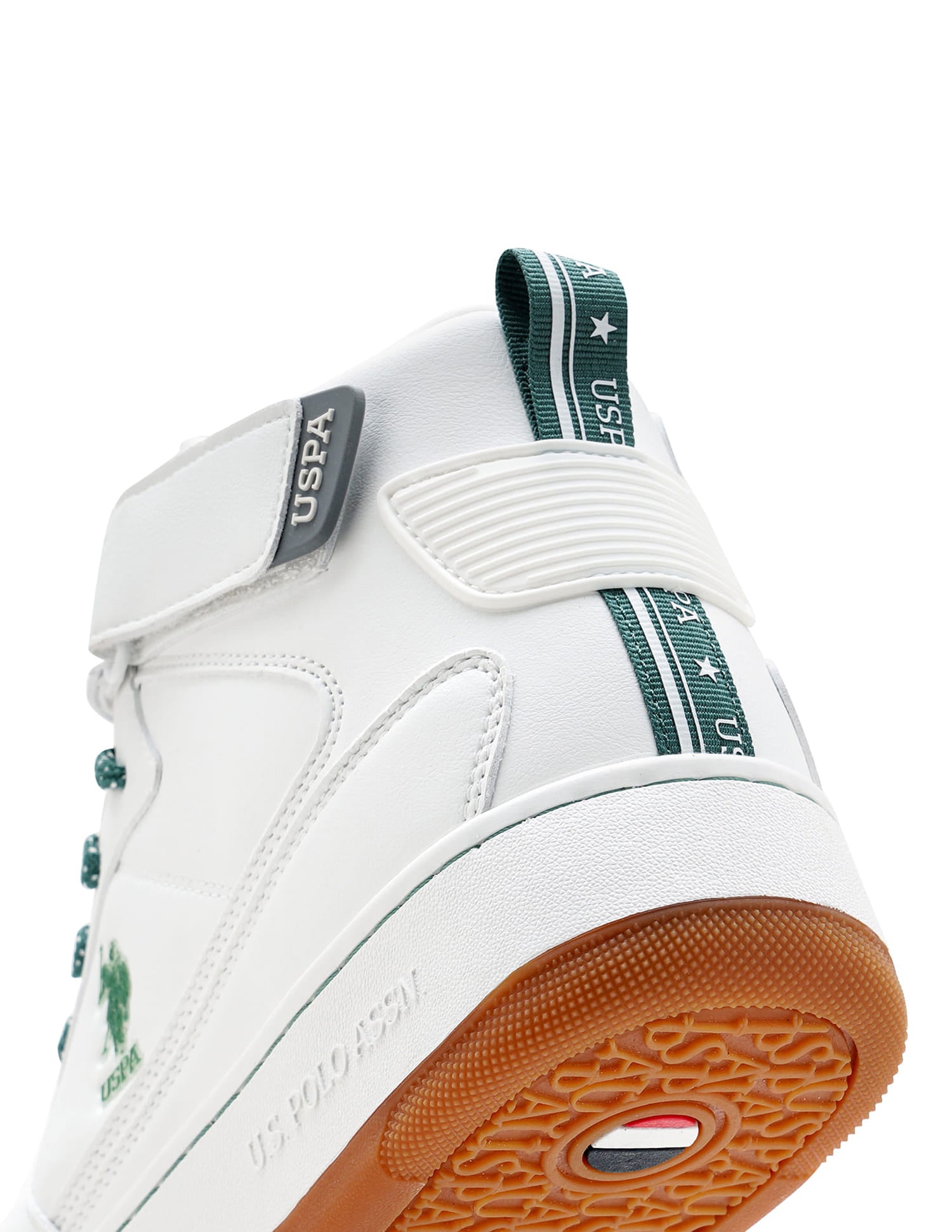 Men Elton 2.0 Off White Retro Court Mid Top  Sneakers White - U.S. Polo Assn. India | Large