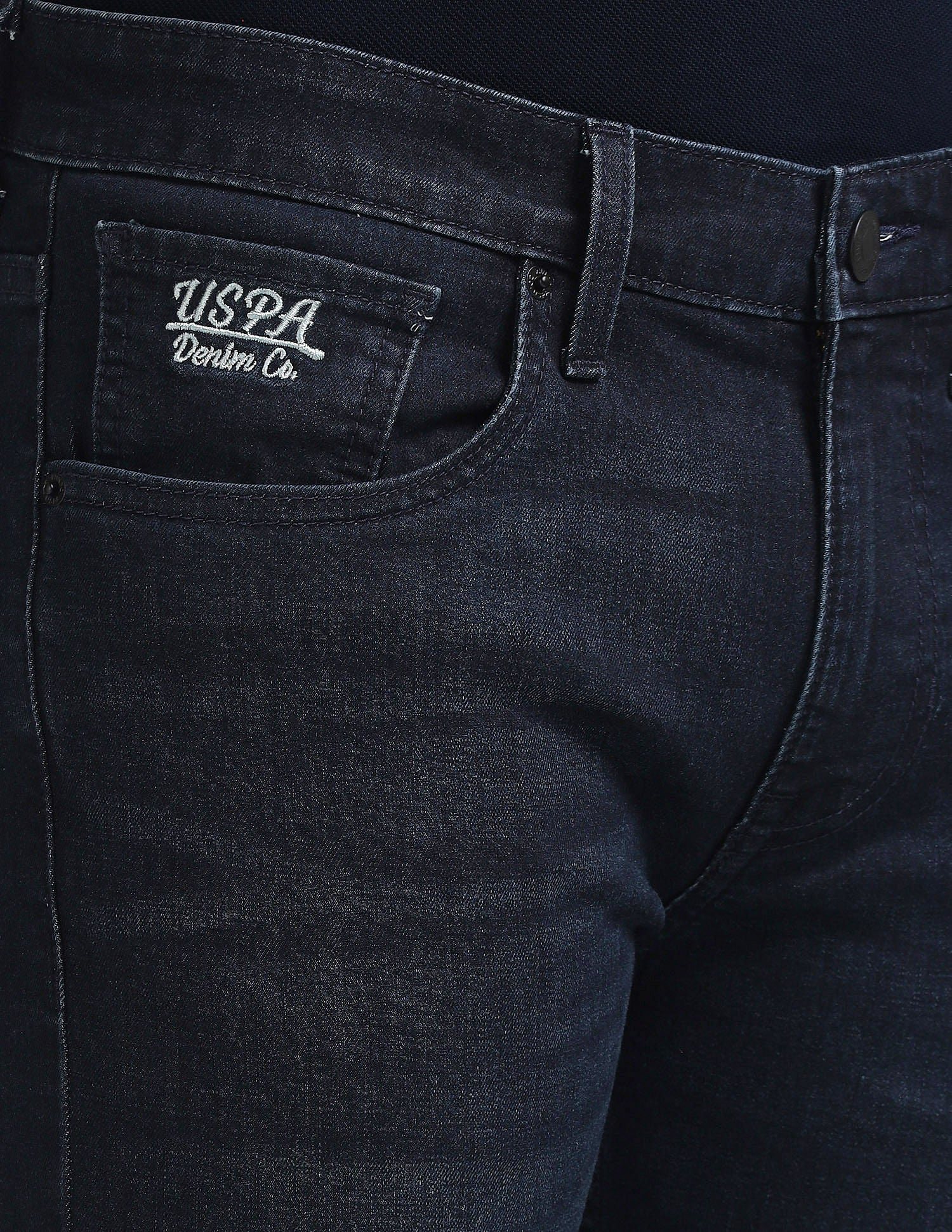 Regallo Skinny Fit Blue Jeans NAVY BLUE - U.S. Polo Assn. India | Large