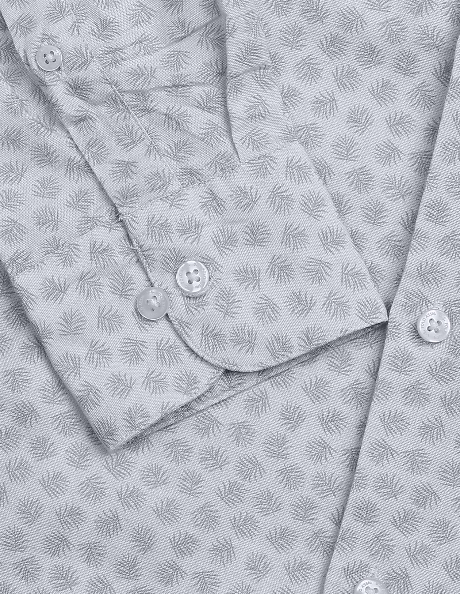 Pacho X Tropical Printed Regular Fit Shirt Grey - U.S. Polo Assn. India | Large