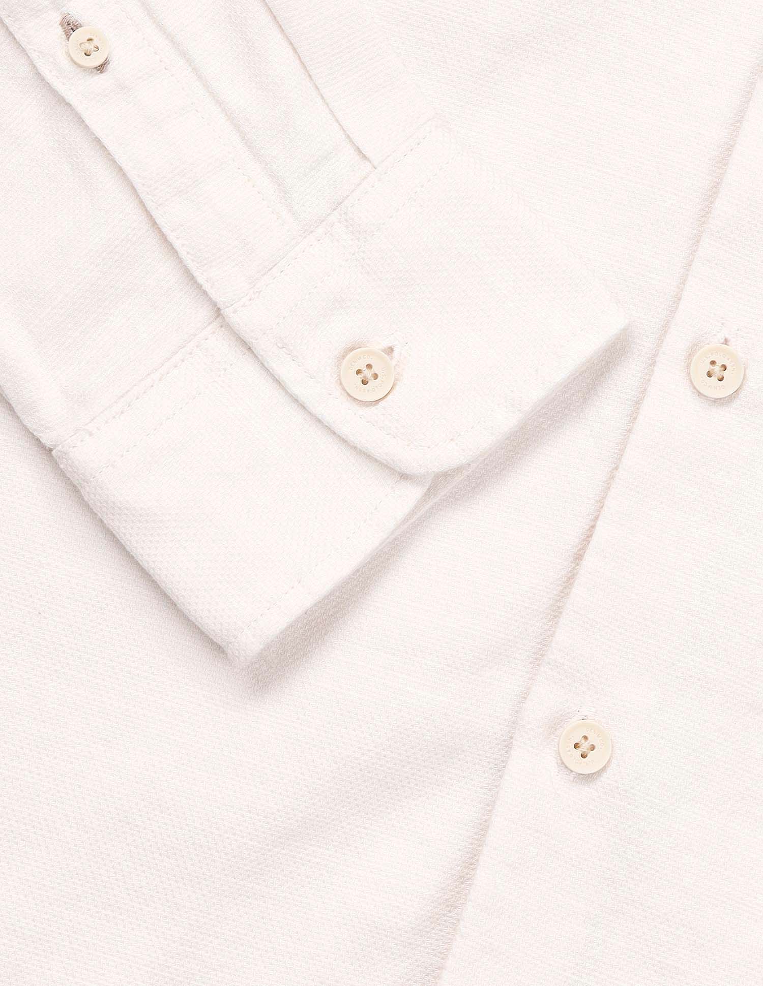 Solid Dobby Shirt Beige - U.S. Polo Assn. India | Large