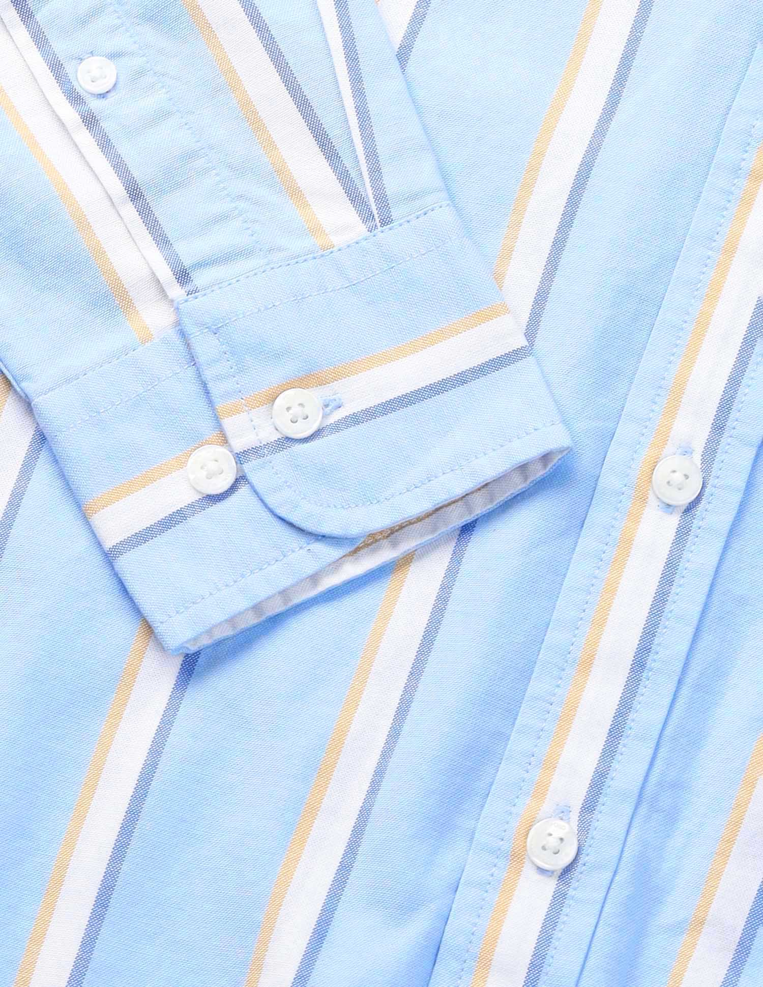 Vertical Striped Oxford Shirt Blue - U.S. Polo Assn. India | Large