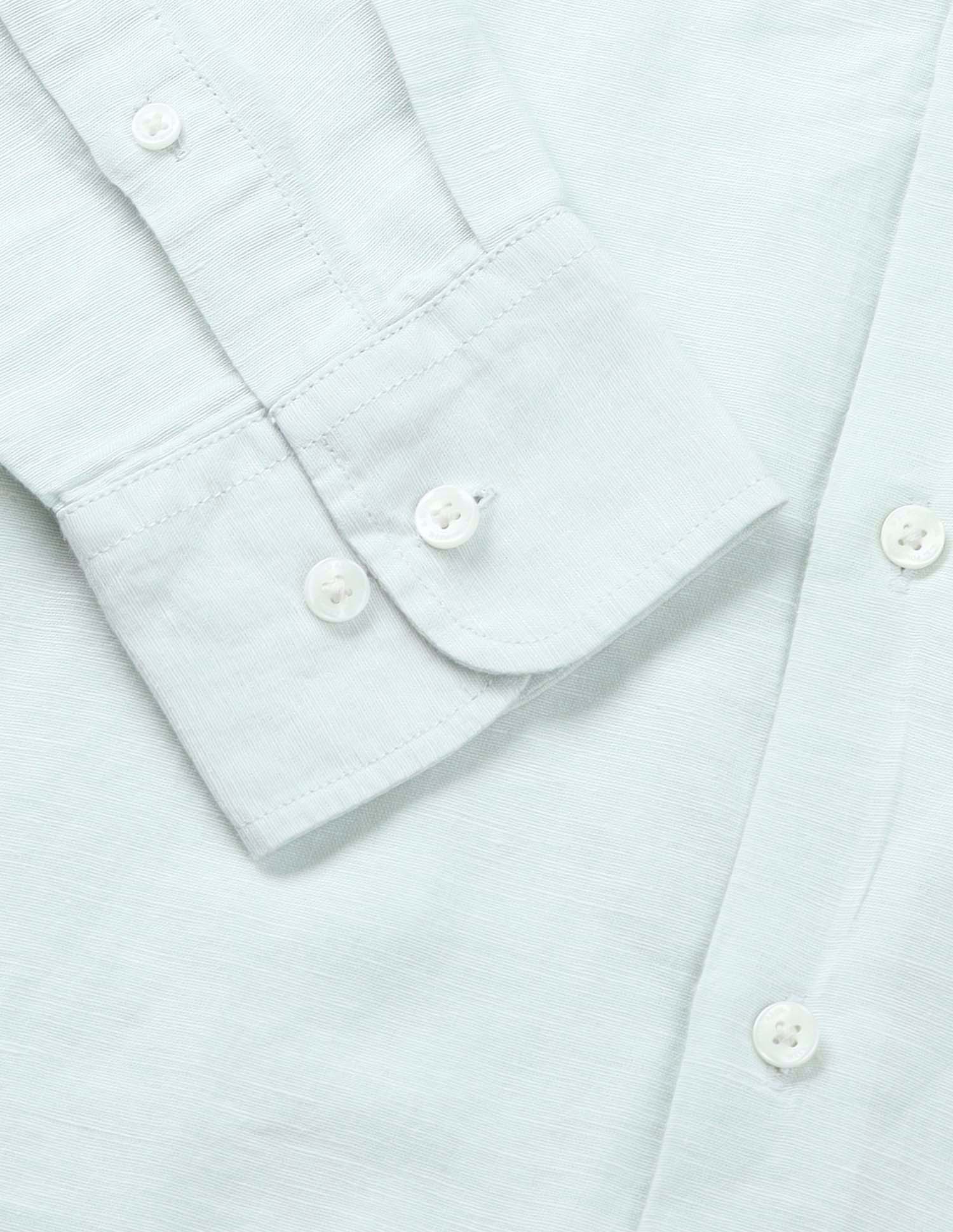 Textured Tailored Fit Shirt Light Green - U.S. Polo Assn. India | Large