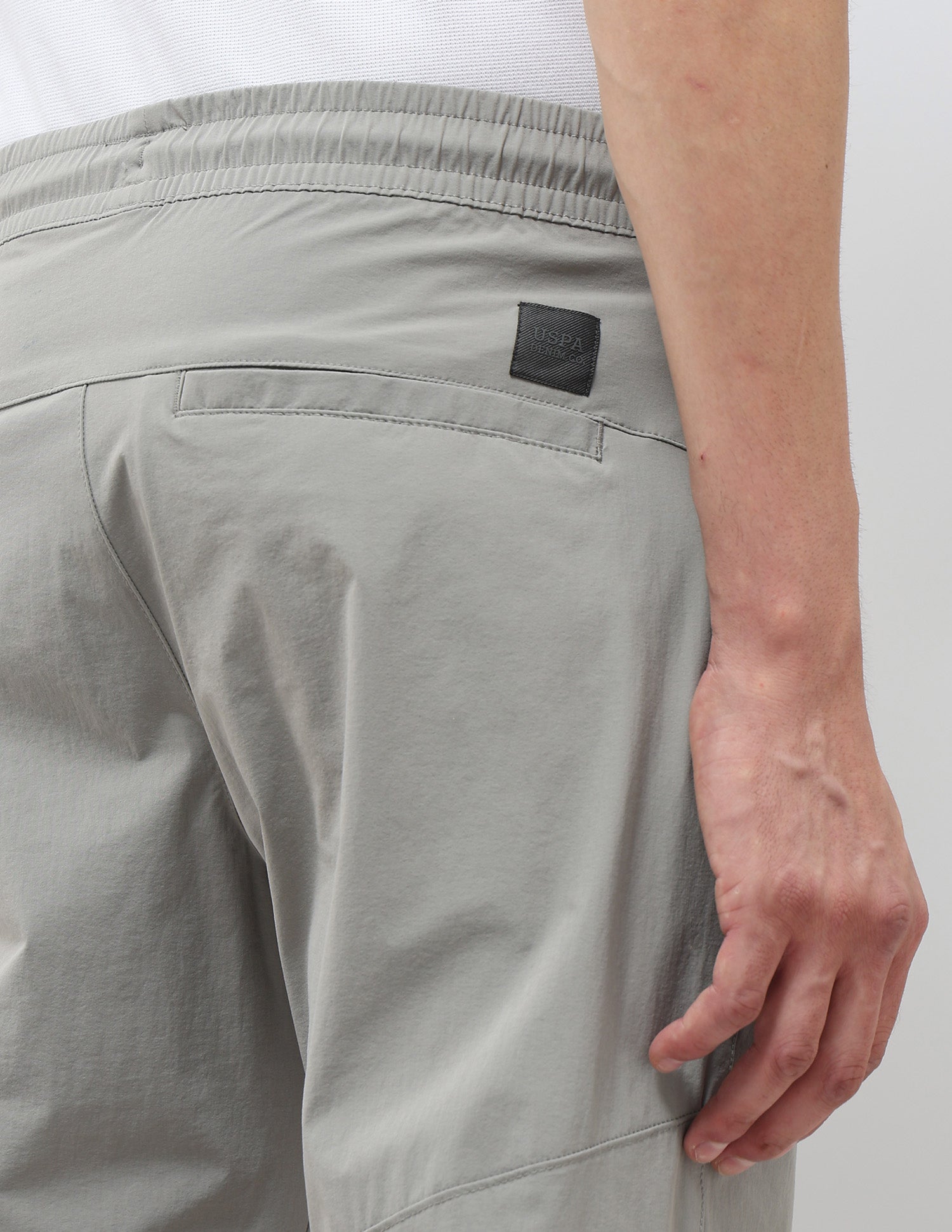 Straight Fit Mid Rise Joggers Grey - U.S. Polo Assn. India | Large