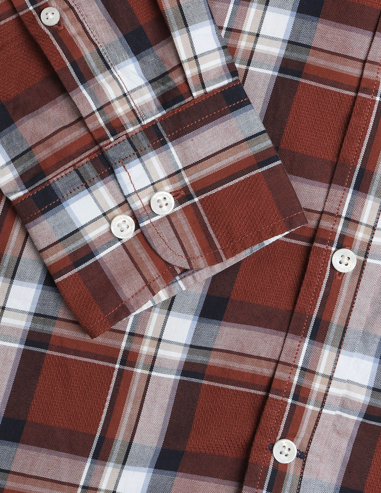 Twill Plaid Checked Shirt Brown - U.S. Polo Assn. India | Large