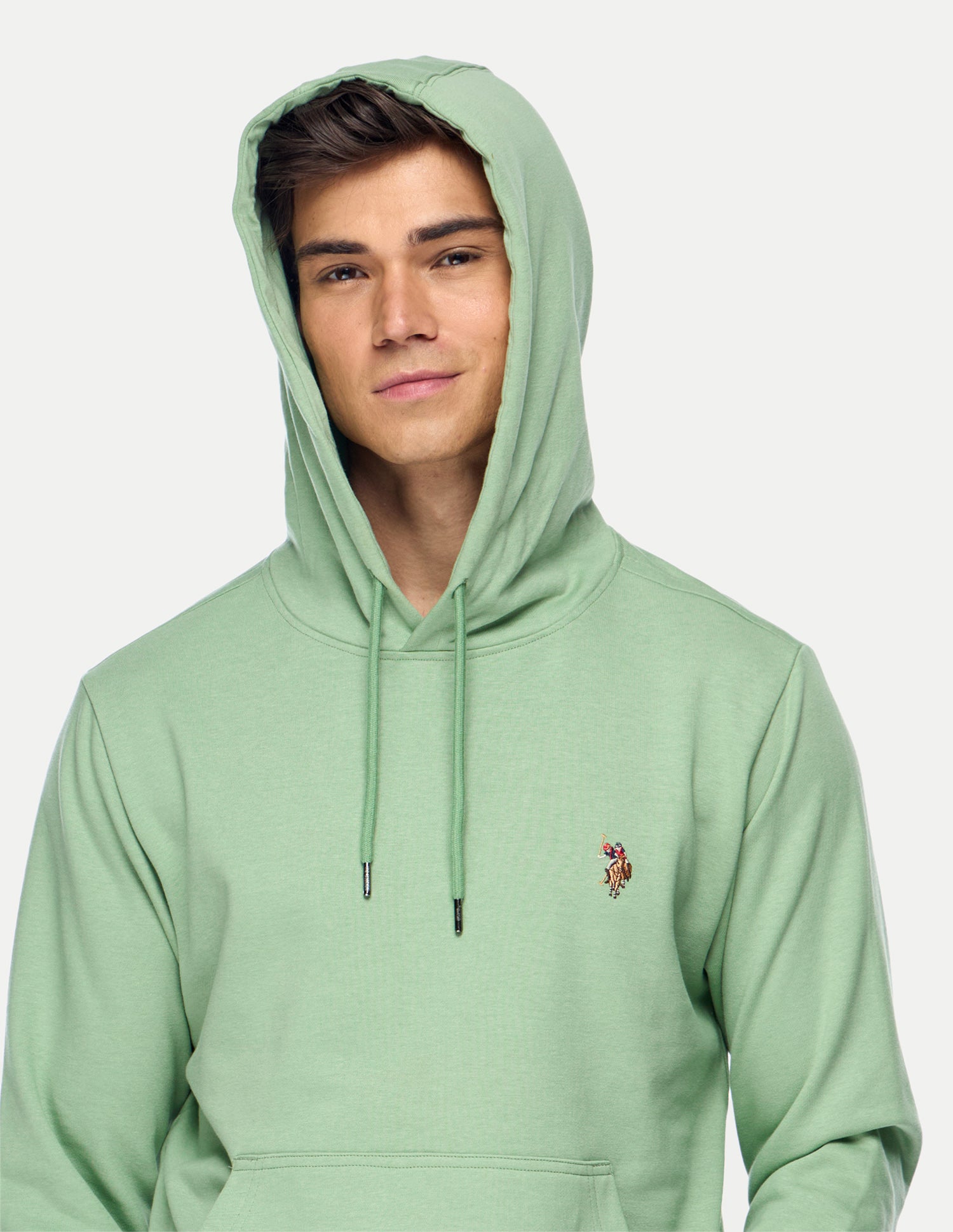 Solid Regular Fit Sweatshirt Light Green - U.S. Polo Assn. India | Large