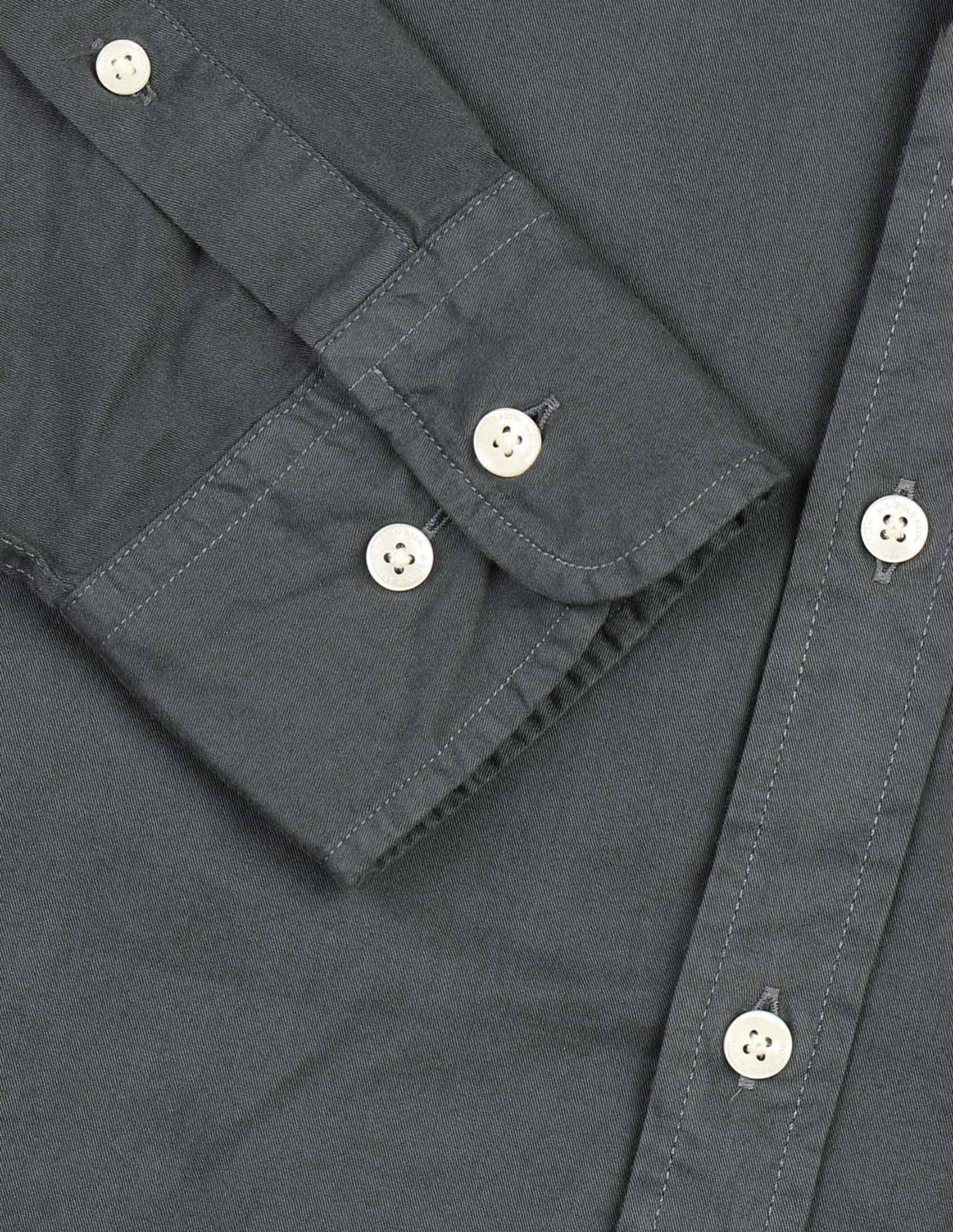 Twill Tailored Fit Shirt Dark Grey - U.S. POLO ASSN. | Large