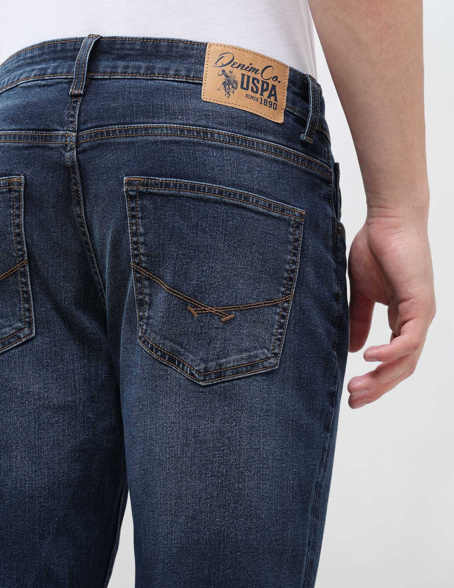Harold Slim Straight Fit Blue Jeans Indigo - U.S. Polo Assn. India | Large