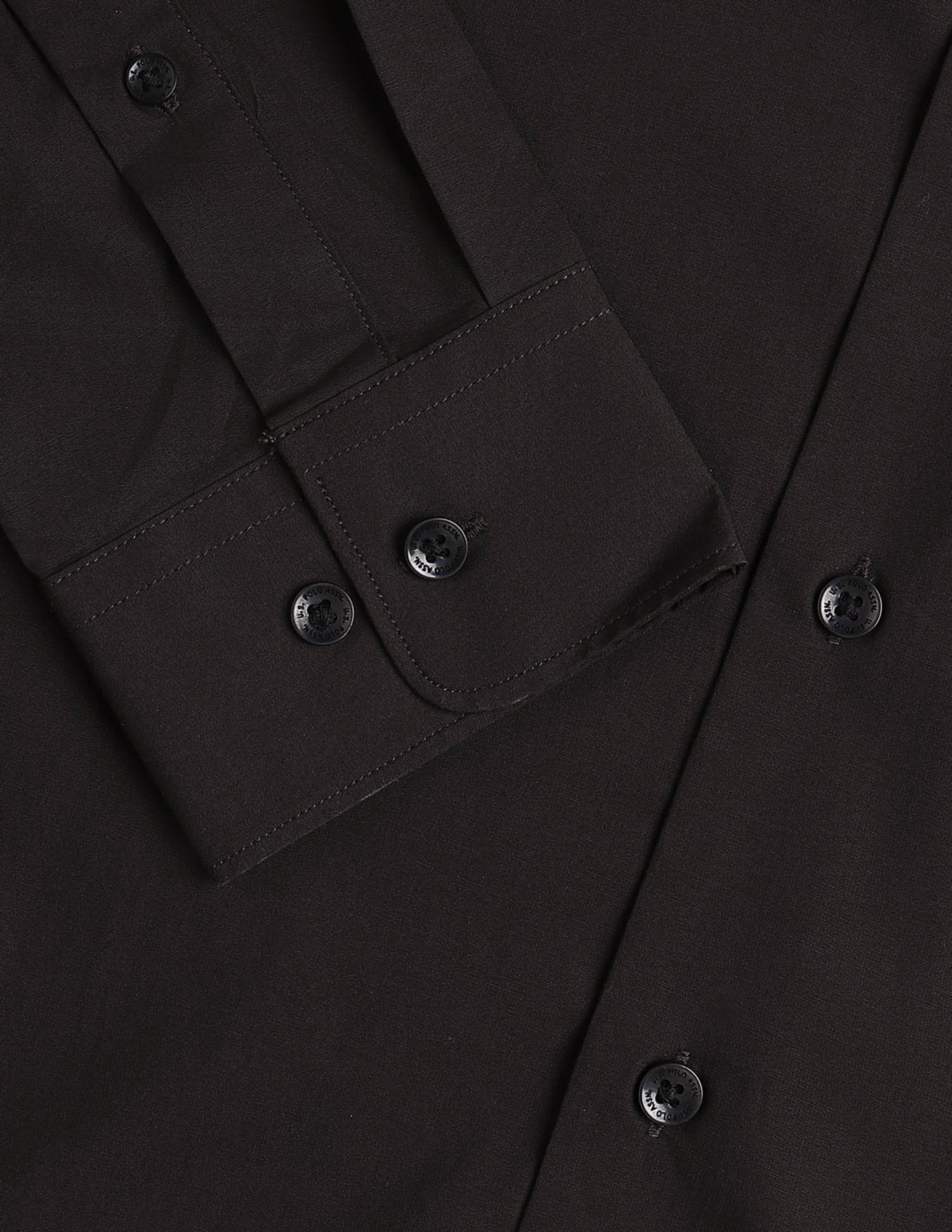 Poplin Tailored Fit Shirt Choco - U.S. POLO ASSN. | Large