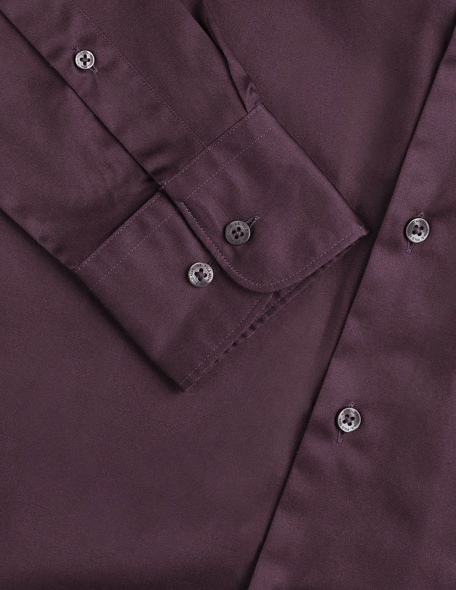 Solid Tailored Fit Shirt Wine - U.S. Polo Assn. India | Large