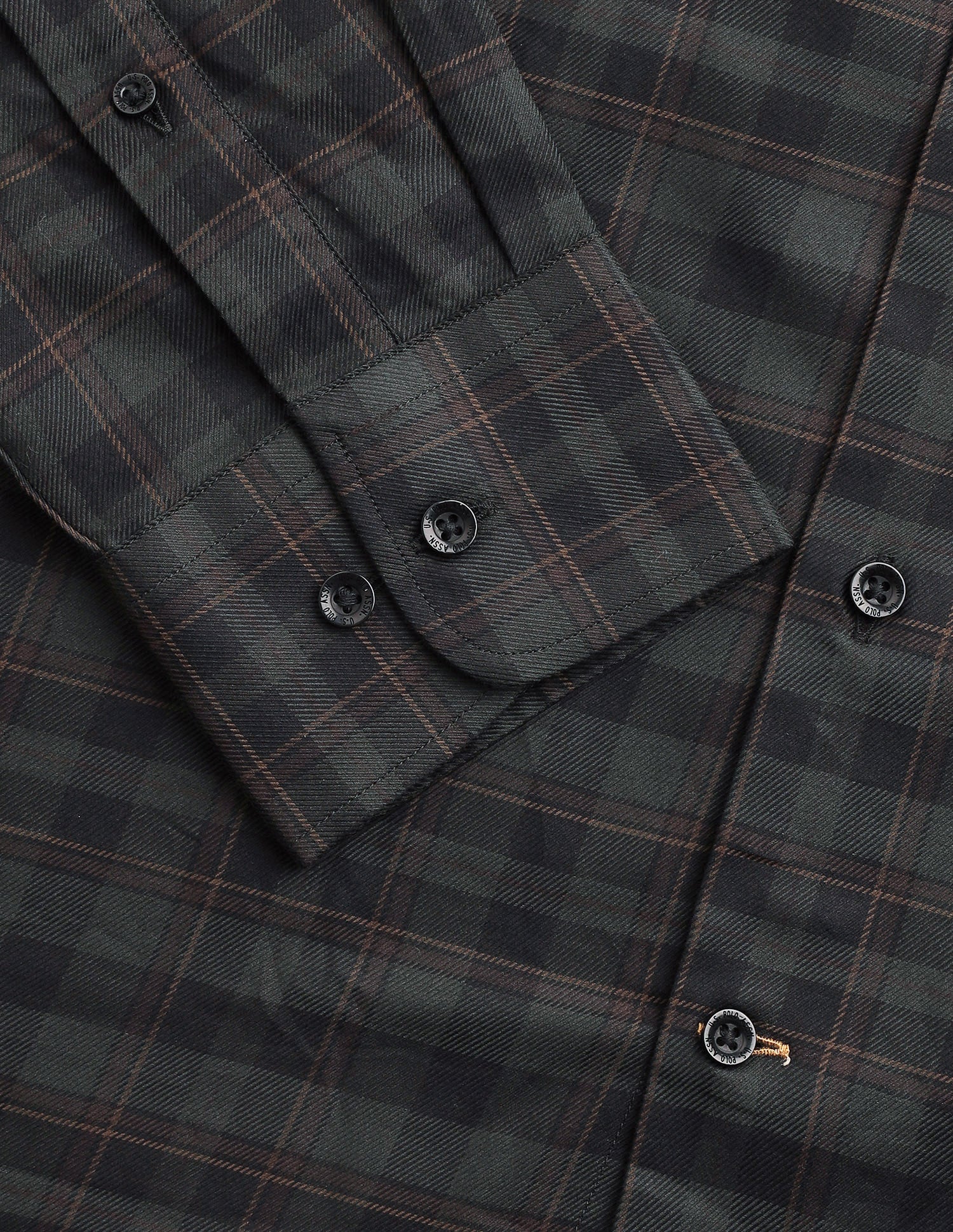 Grid Tattersall Checked Twill Shirt Green - U.S. Polo Assn. India | Large
