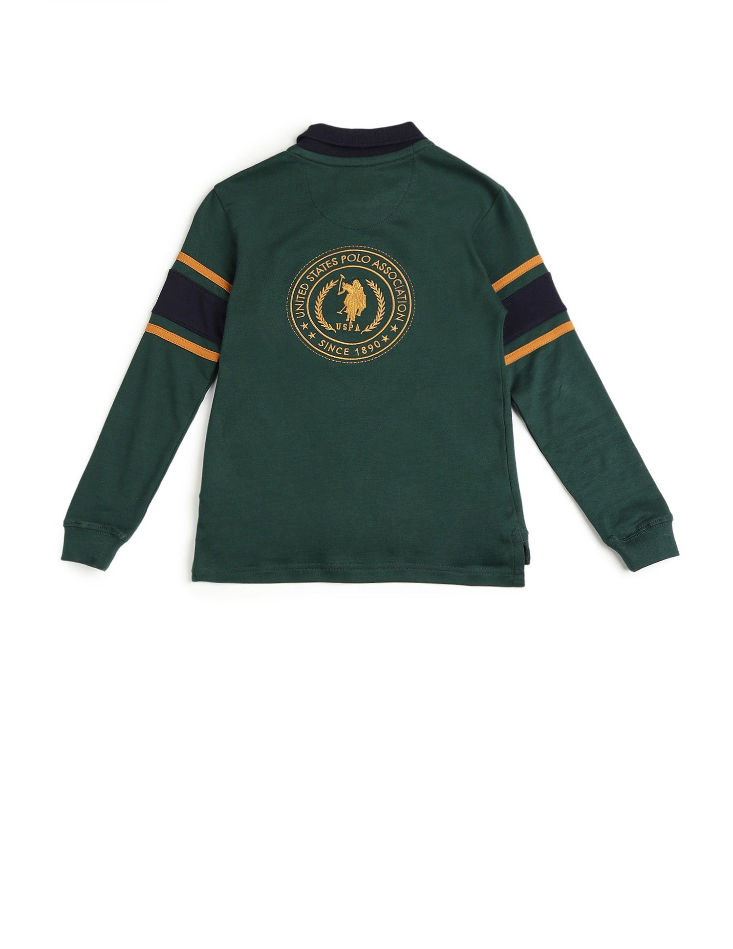 Boys Brand Embroidered Regular Fit Polo Shirt Dark Green - U.S. POLO ASSN. | Large