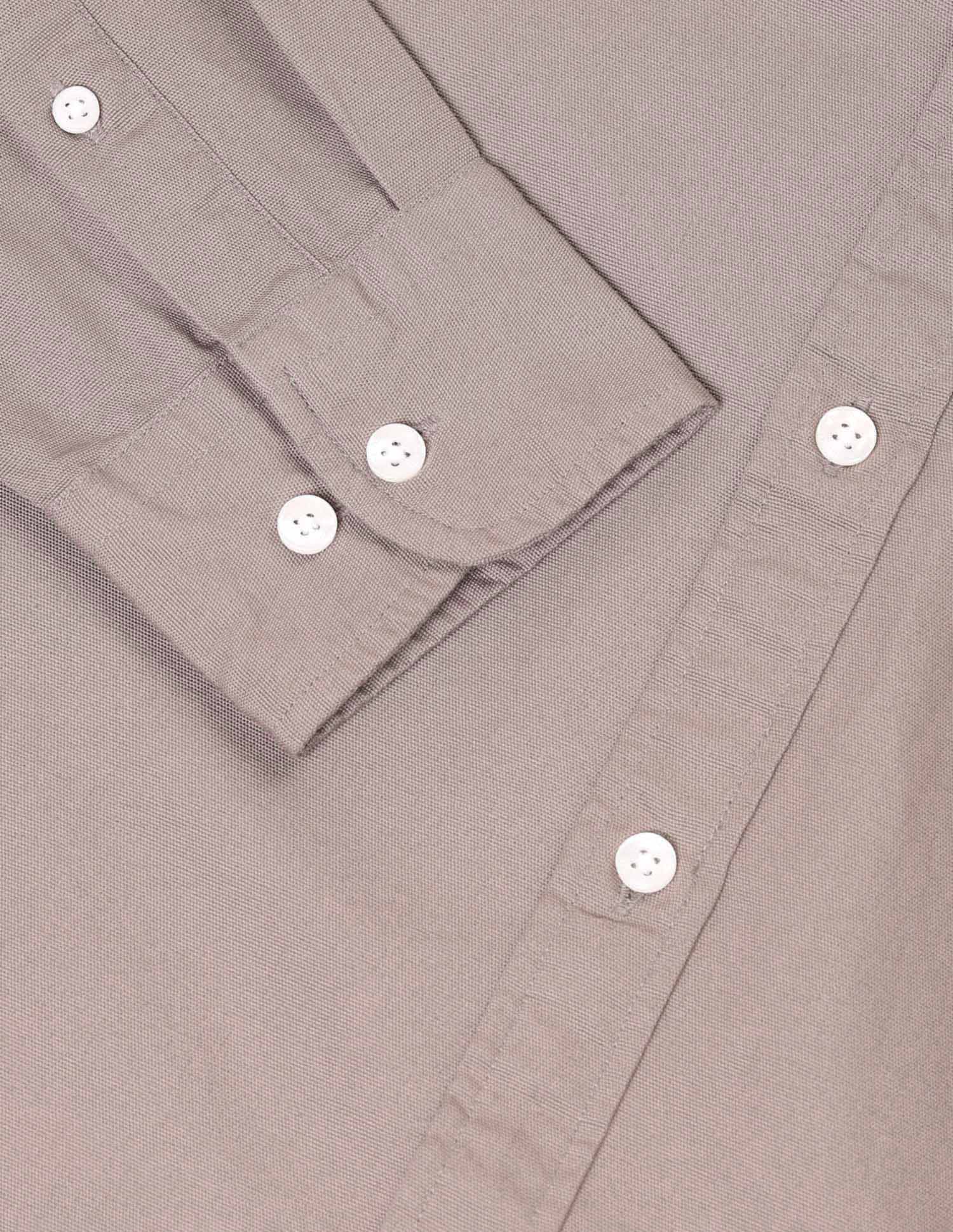 Tailored Fit Solid Shirt Light Brown - U.S. Polo Assn. India | Large