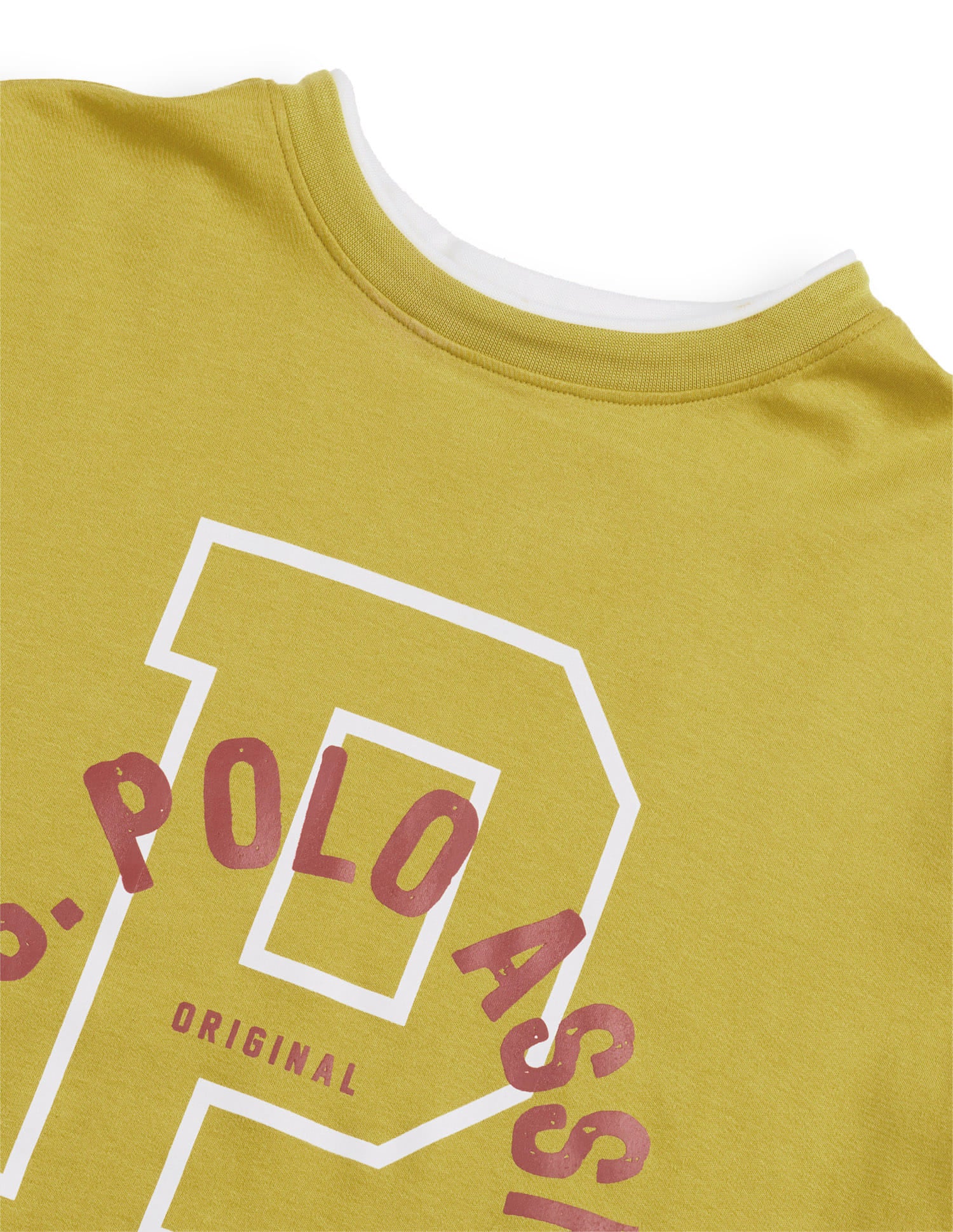 Shrunken Regular Fit T-Shirt Yellow - U.S. Polo Assn. India | Large