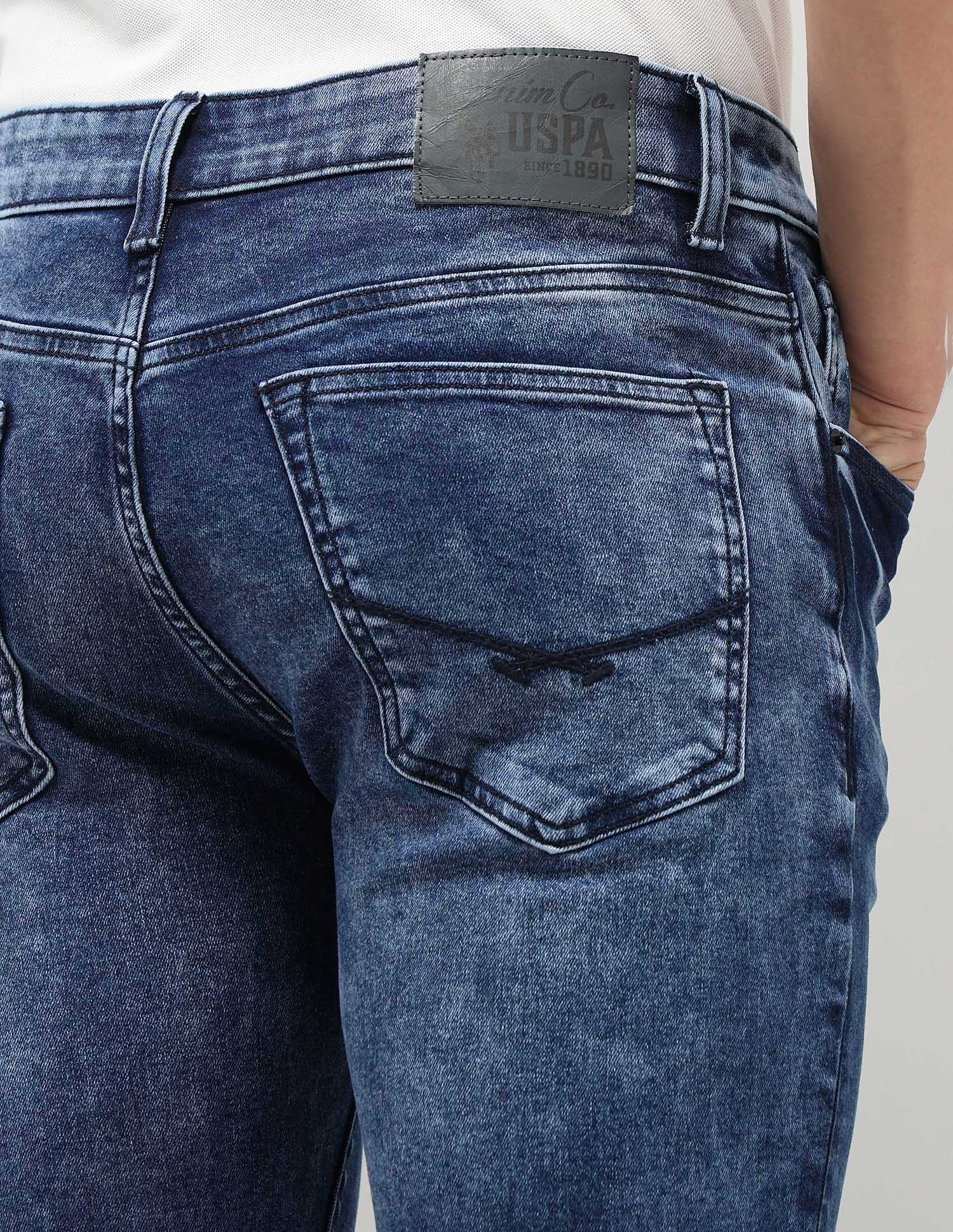 Brandon Slim Tapered Fit Blue Jeans Indigo - U.S. Polo Assn. India | Large