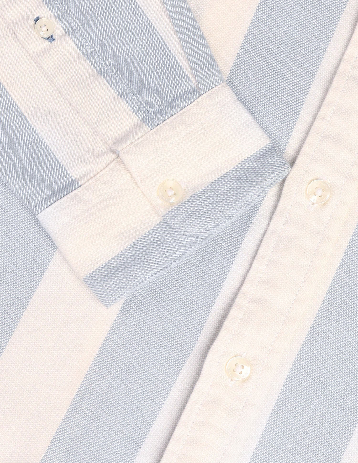 Vertical Striped Pure Cotton Shirt Blue - U.S. POLO ASSN. | Large