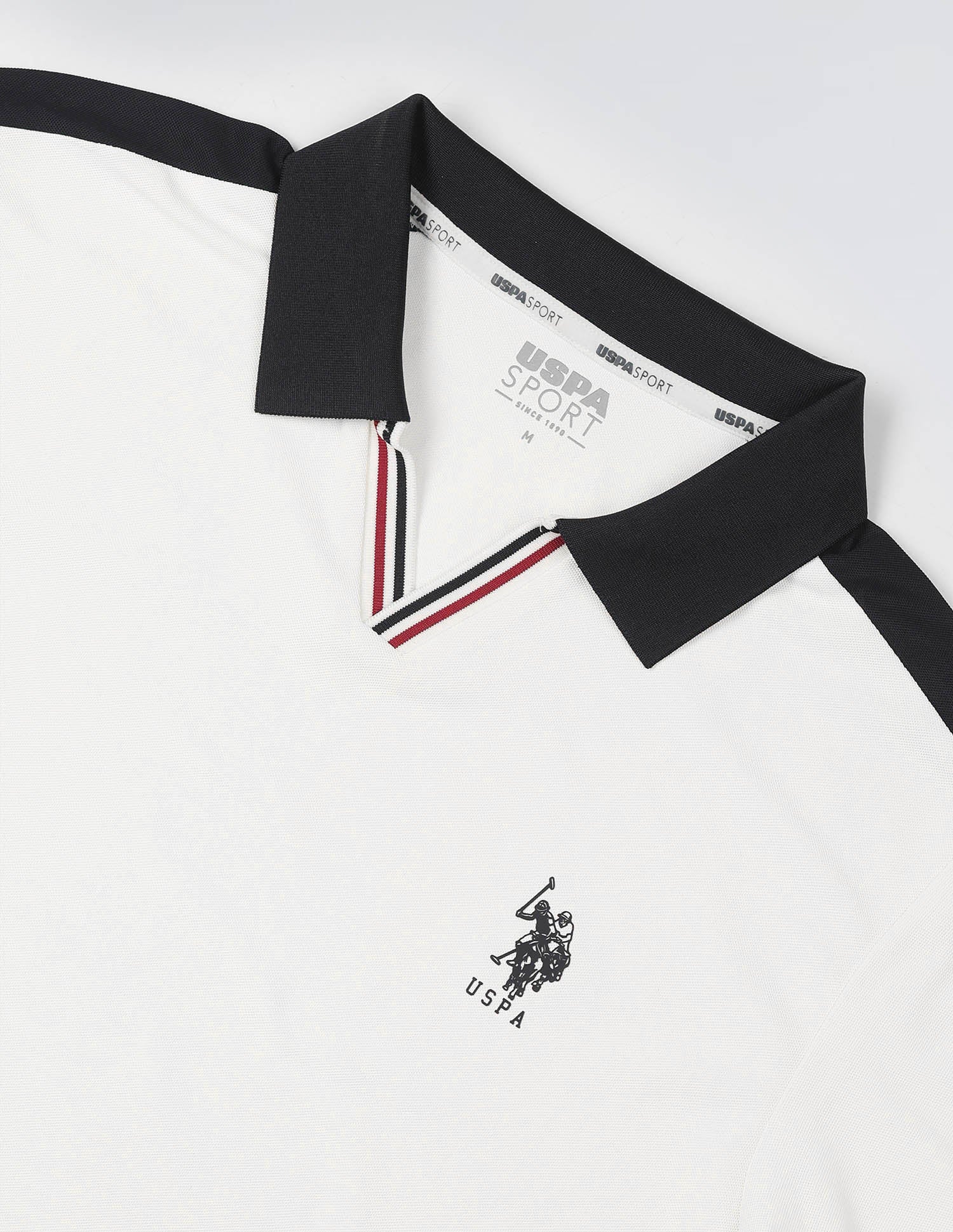 Solid Slim Fit Polo Shirt White - U.S. Polo Assn. India | Large