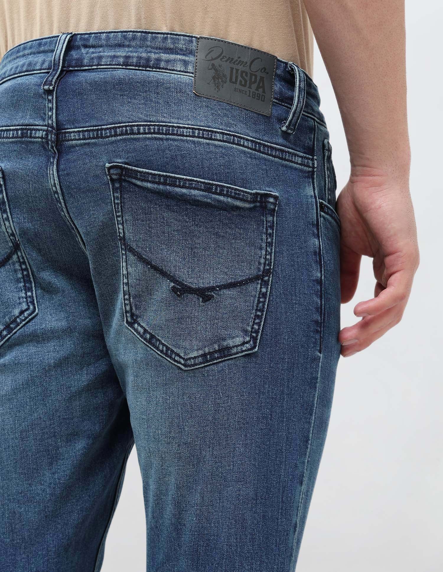 Henry Tapered Fit Blue Jeans Indigo - U.S. POLO ASSN. | Large