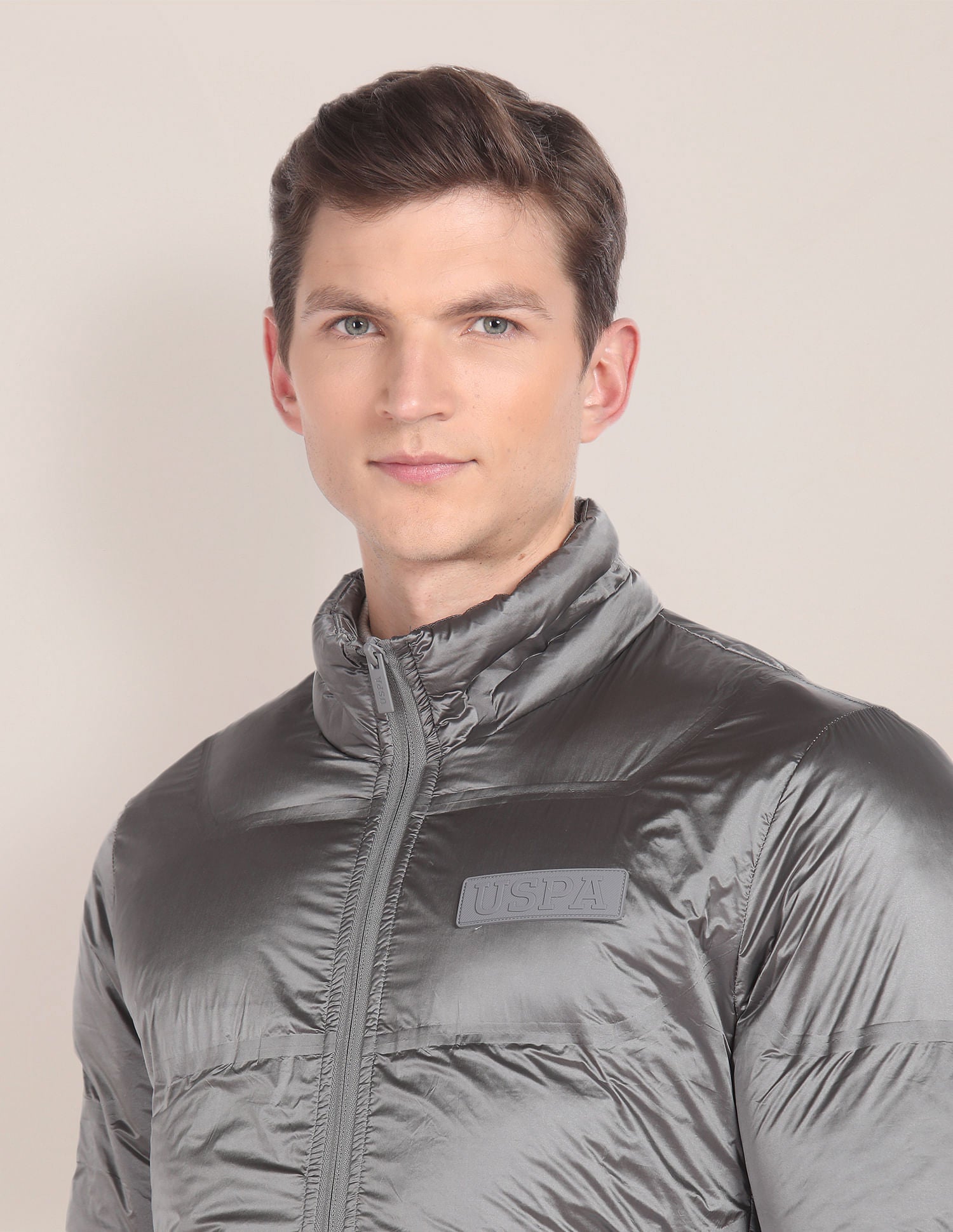 Black Solid Quilted Jacket – U.S. Polo Assn. India