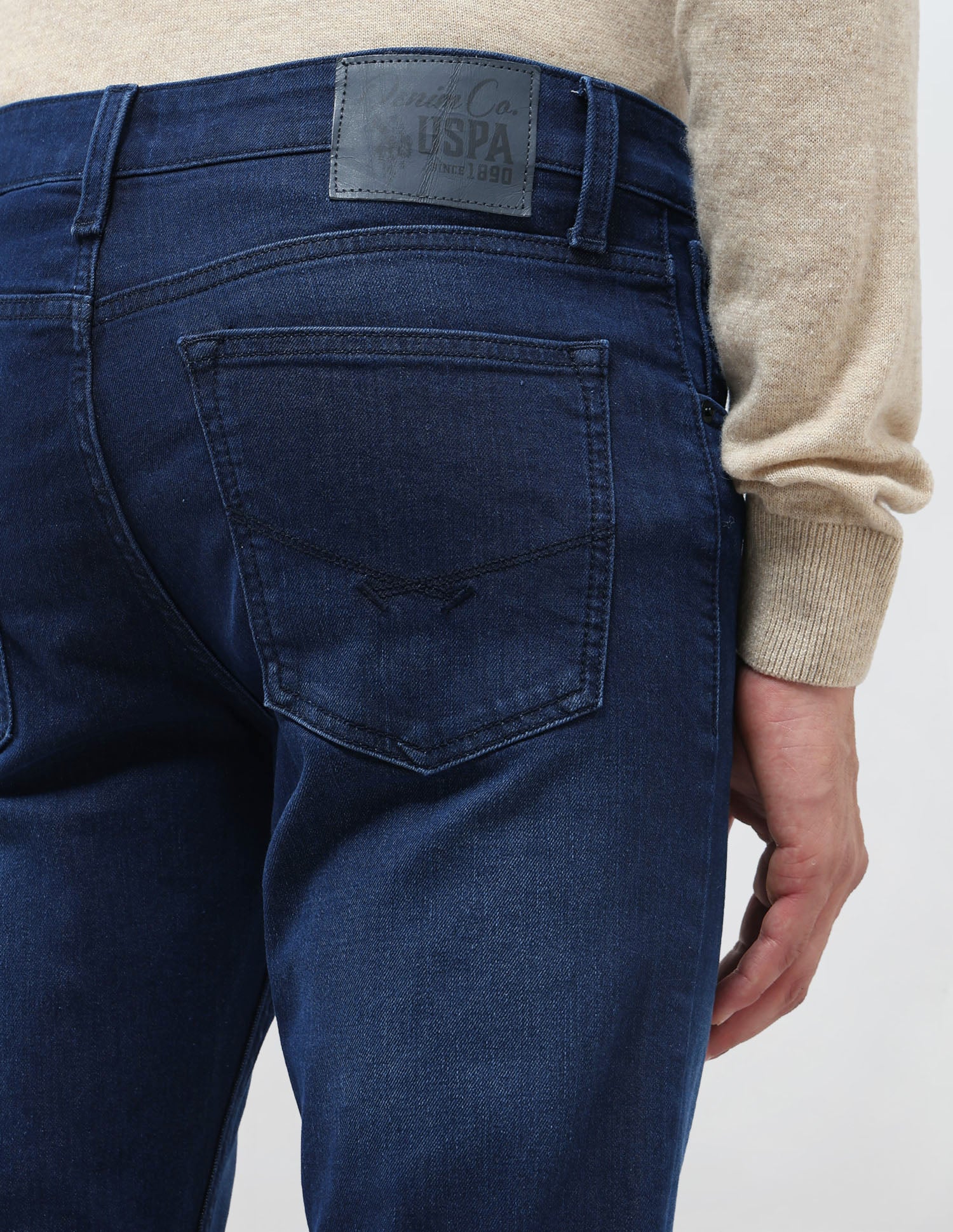 Regallo Skinny Fit Mid Rise Jeans Indigo - U.S. Polo Assn. India | Large