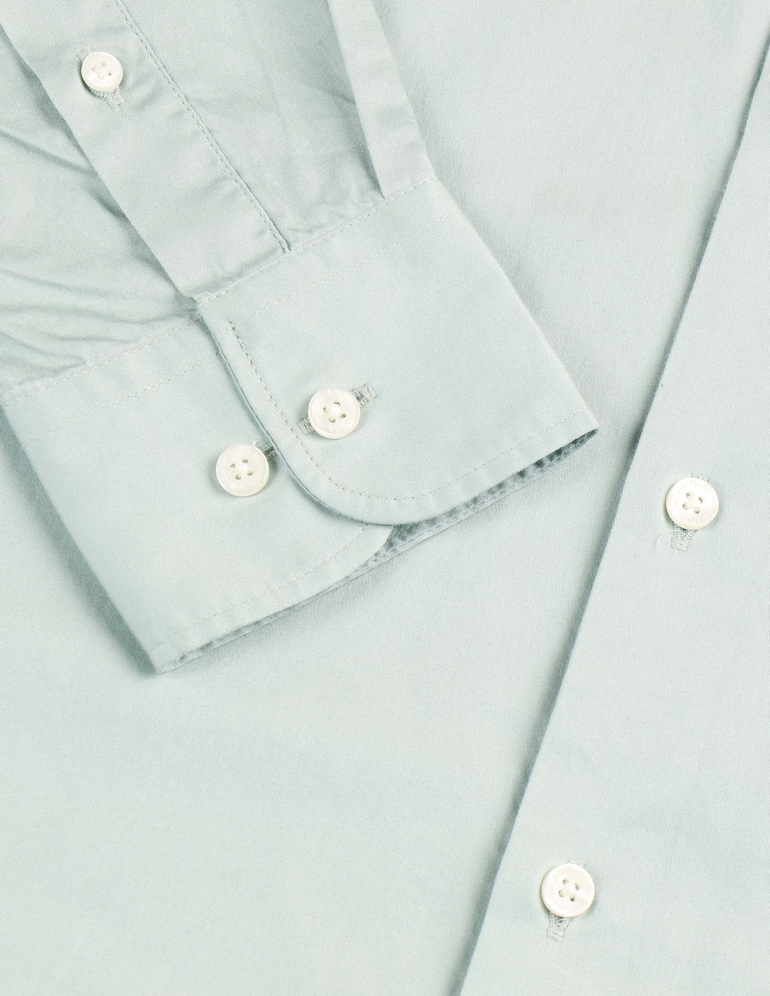 Pure Cotton Satin Shirt Green - U.S. POLO ASSN. | Large