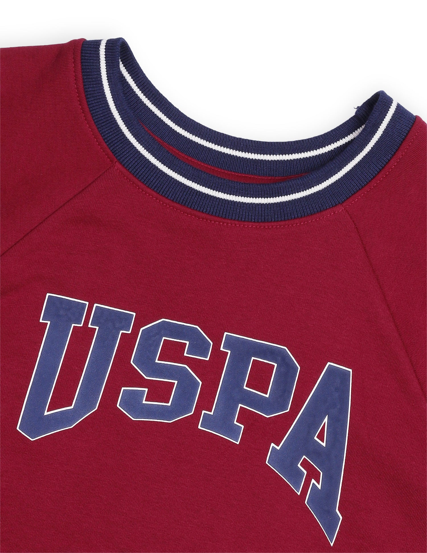 Brand Printed Oversized Fit Sweatshirt Red - U.S. Polo Assn. India | Large