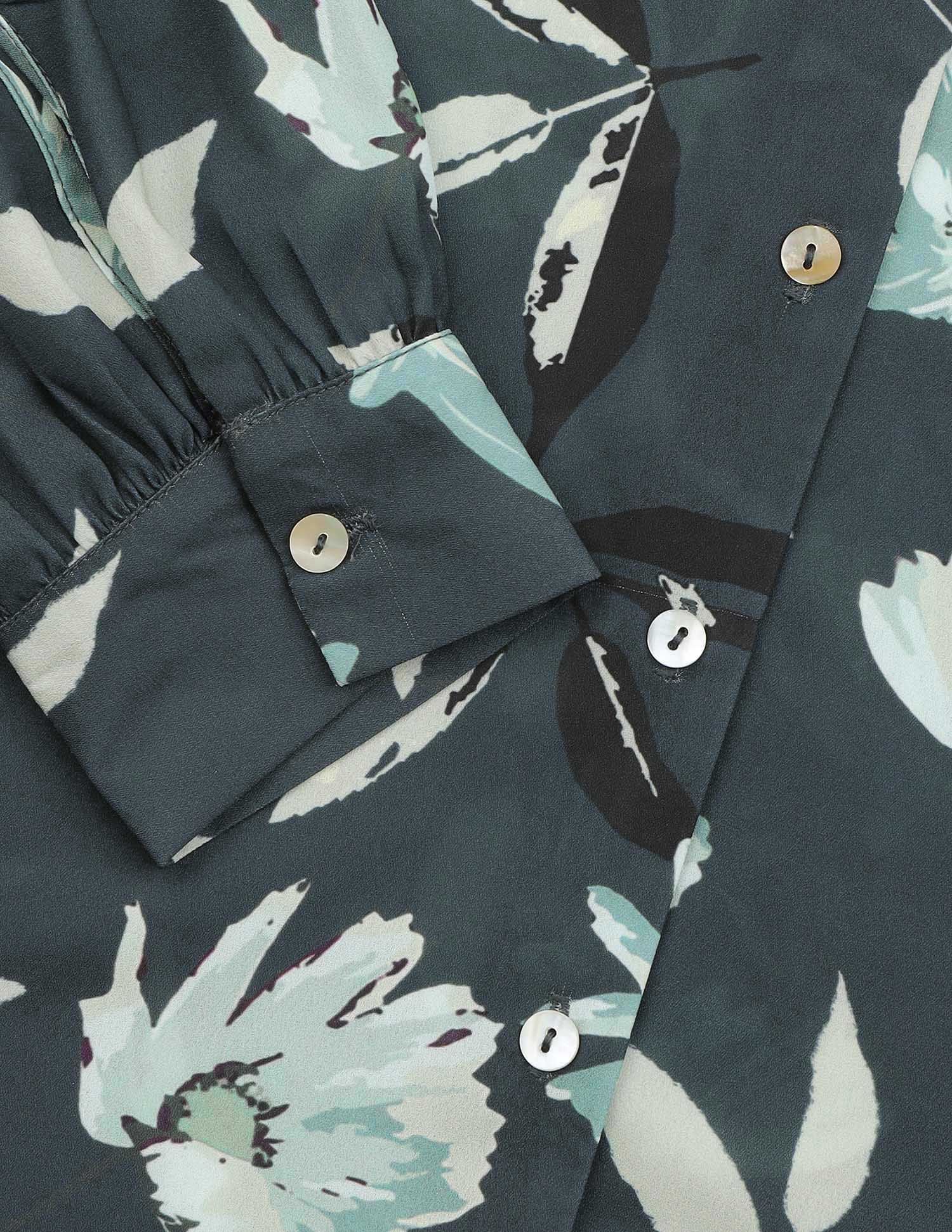 Floral Printed Relaxed Fit Shirt Multi-colour - U.S. POLO ASSN. | Large