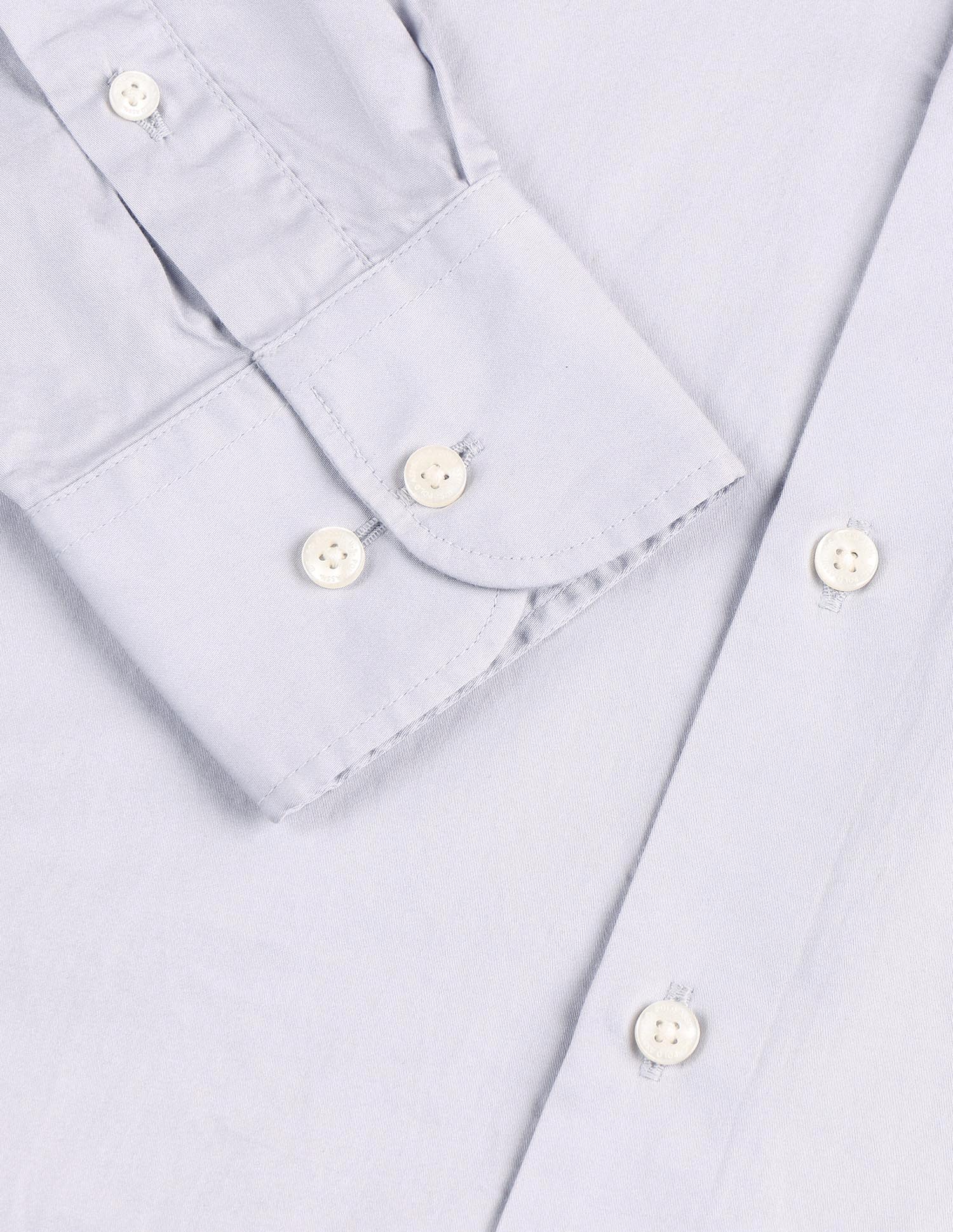 Pure Cotton Satin Shirt Grey - U.S. POLO ASSN. | Large