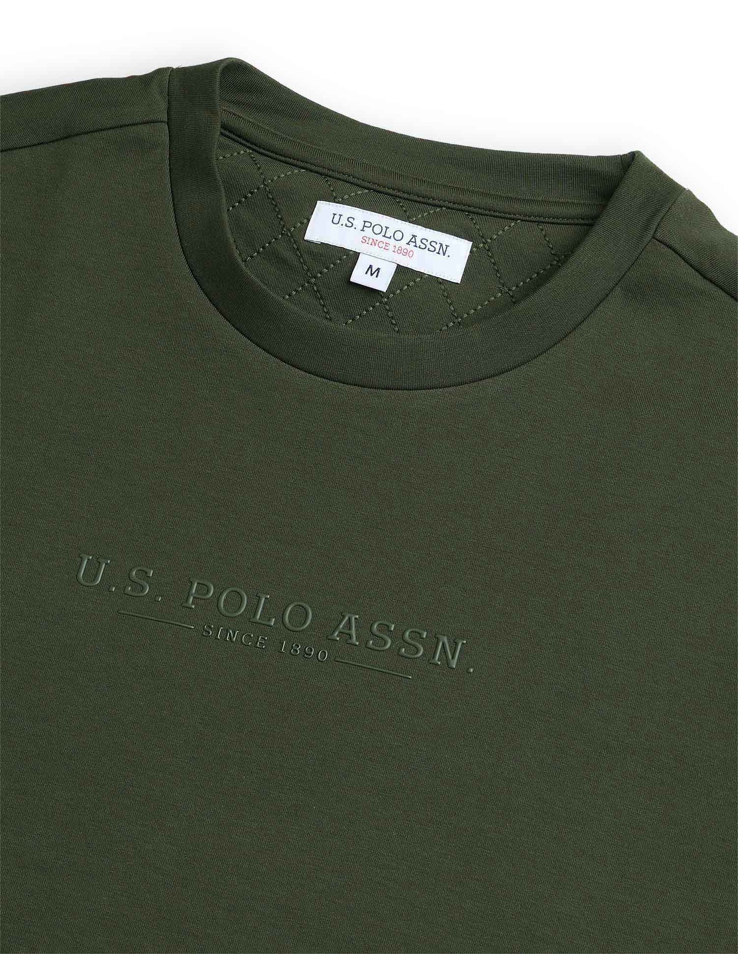 Regular Fit Varsity Theatre Sweatshirt Olive - U.S. POLO ASSN. | Large