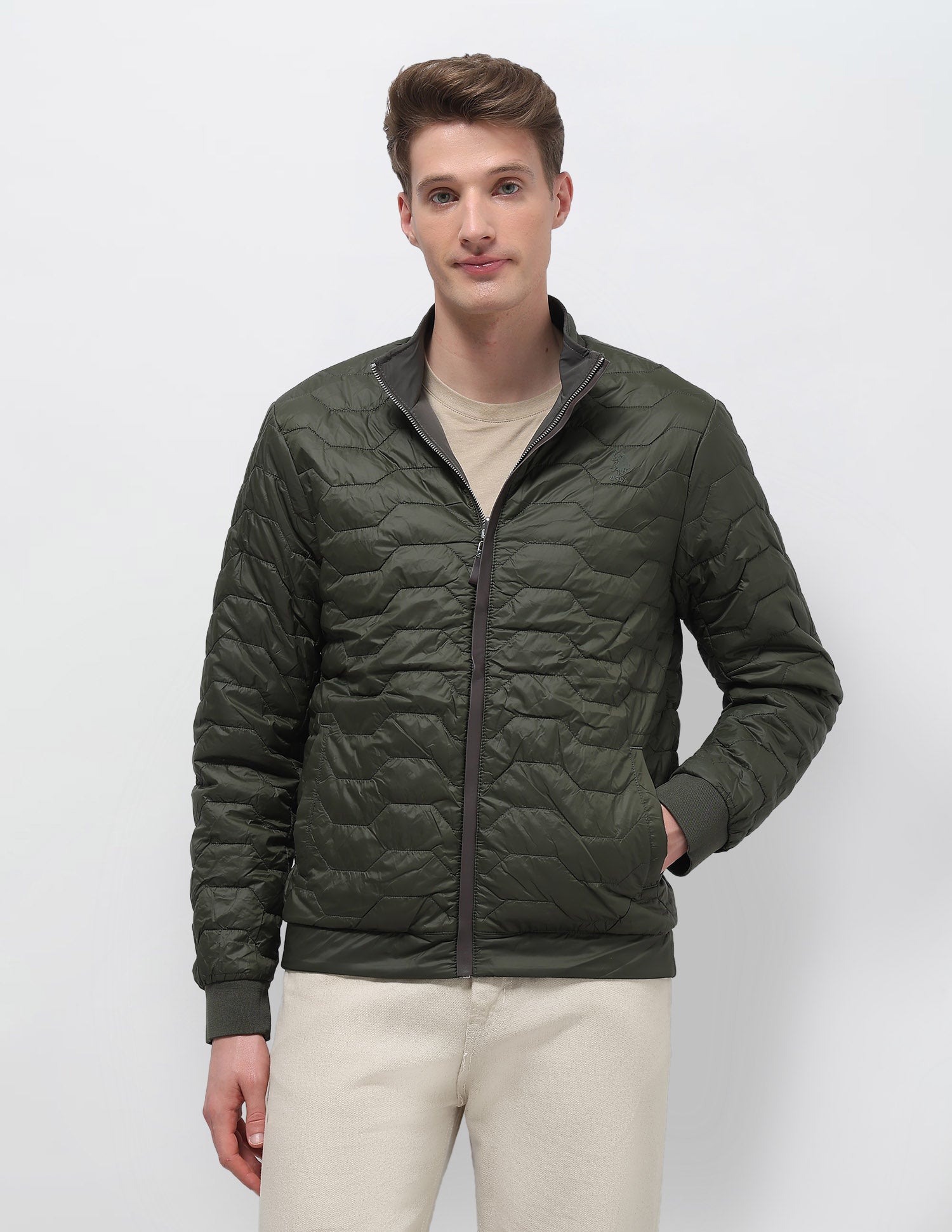 Reversible Regular Fit Jacket Green - U.S. Polo Assn. India | Large