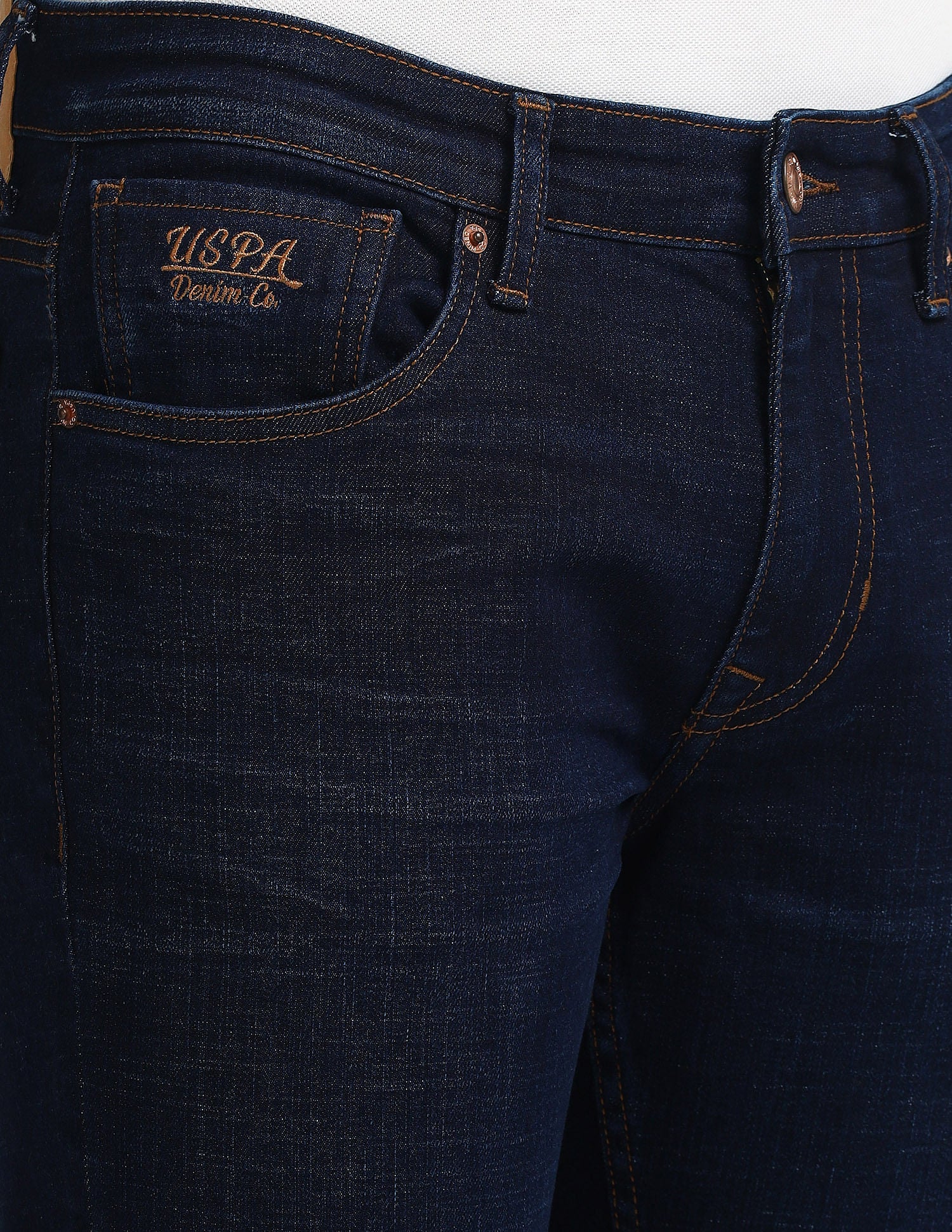 Brandon Slim Tapered Blue Jeans Blue - U.S. Polo Assn. India | Large