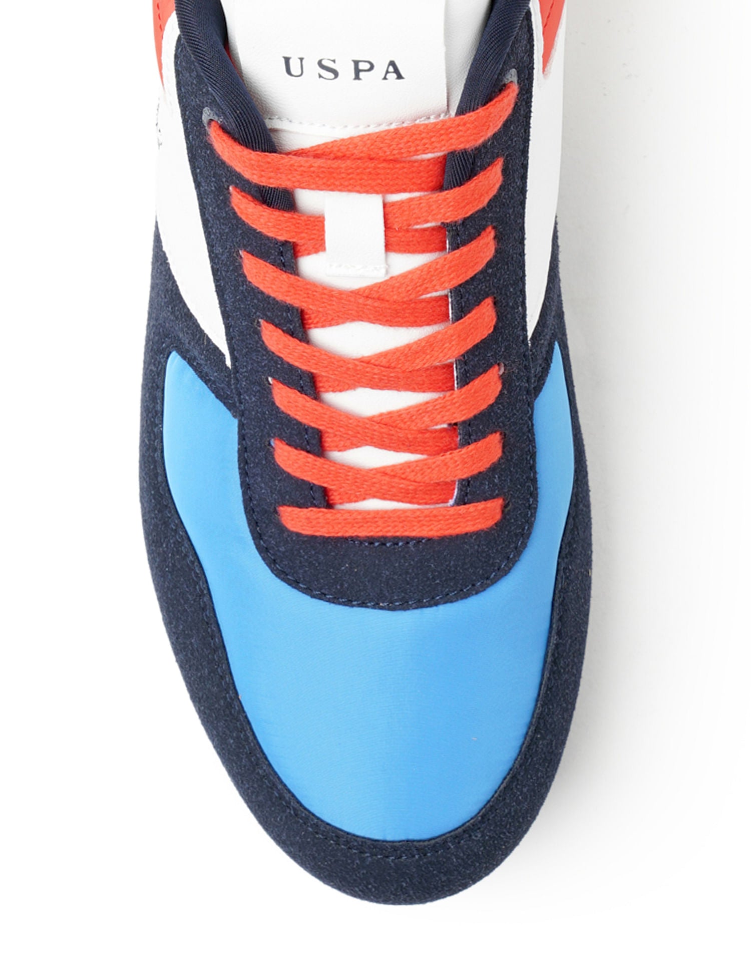Men Sorrento Multi3 Retro Sneakers Navy, Orange and White - U.S. POLO ASSN. | Large