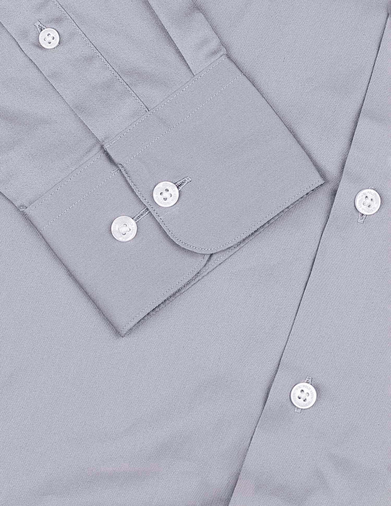 Satin Tailored Fit Shirt Grey - U.S. POLO ASSN. | Large