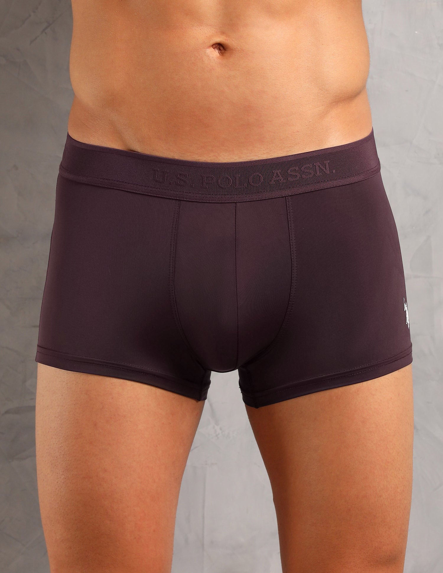 Antibacterial Lightweight AT001 Trunks - Pack Of 1 Wine - U.S. POLO ASSN. | Large