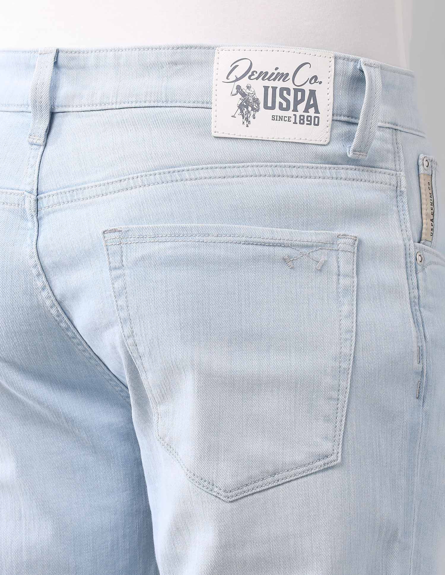 Henry Tapered Fit Super Stretch Jeans Light Wash - U.S. Polo Assn. India | Large