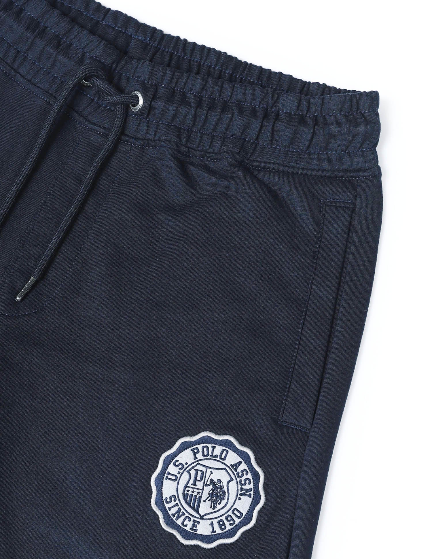 Mid Rise Solid Track Pants Navy - U.S. POLO ASSN. | Large