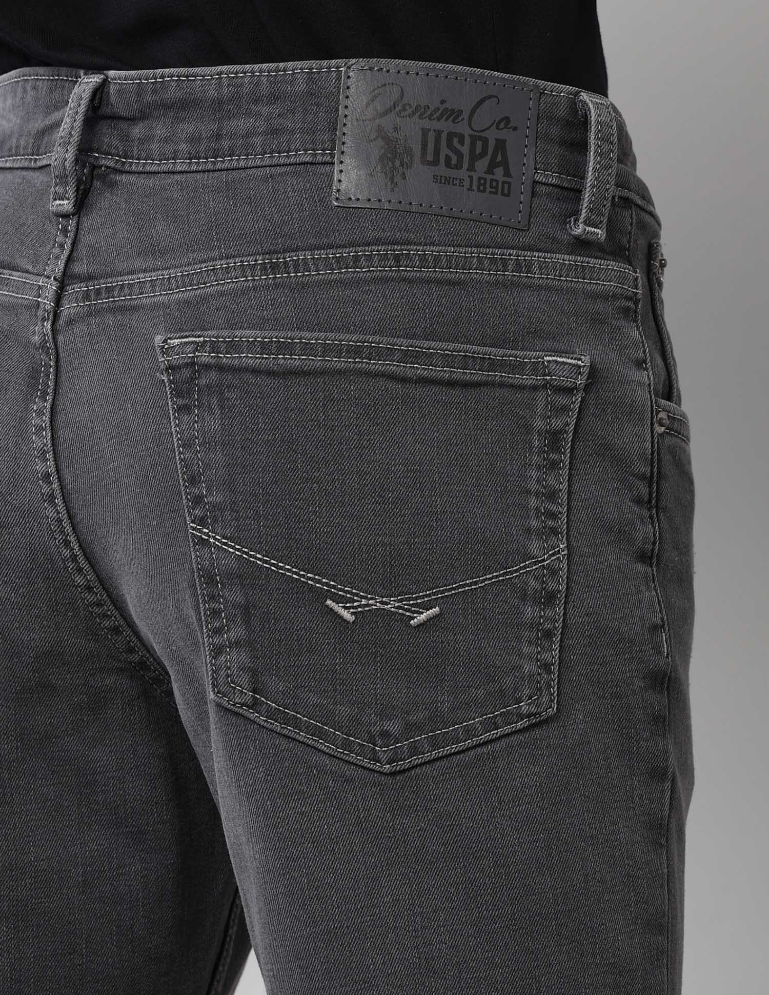 Brandon Slim Tapered Black Jeans Black - U.S. Polo Assn. India | Large