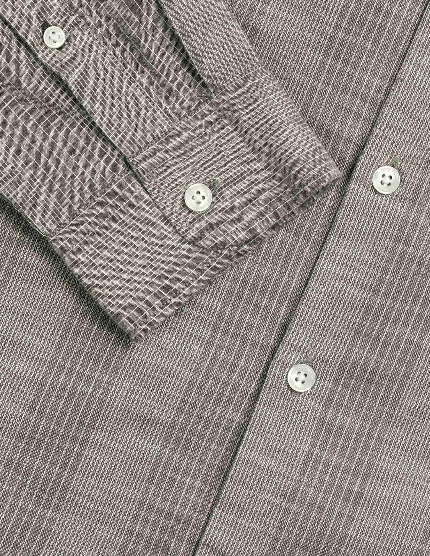 Vertical Striped Regular Fit Shirt Light Olive - U.S. Polo Assn. India | Large