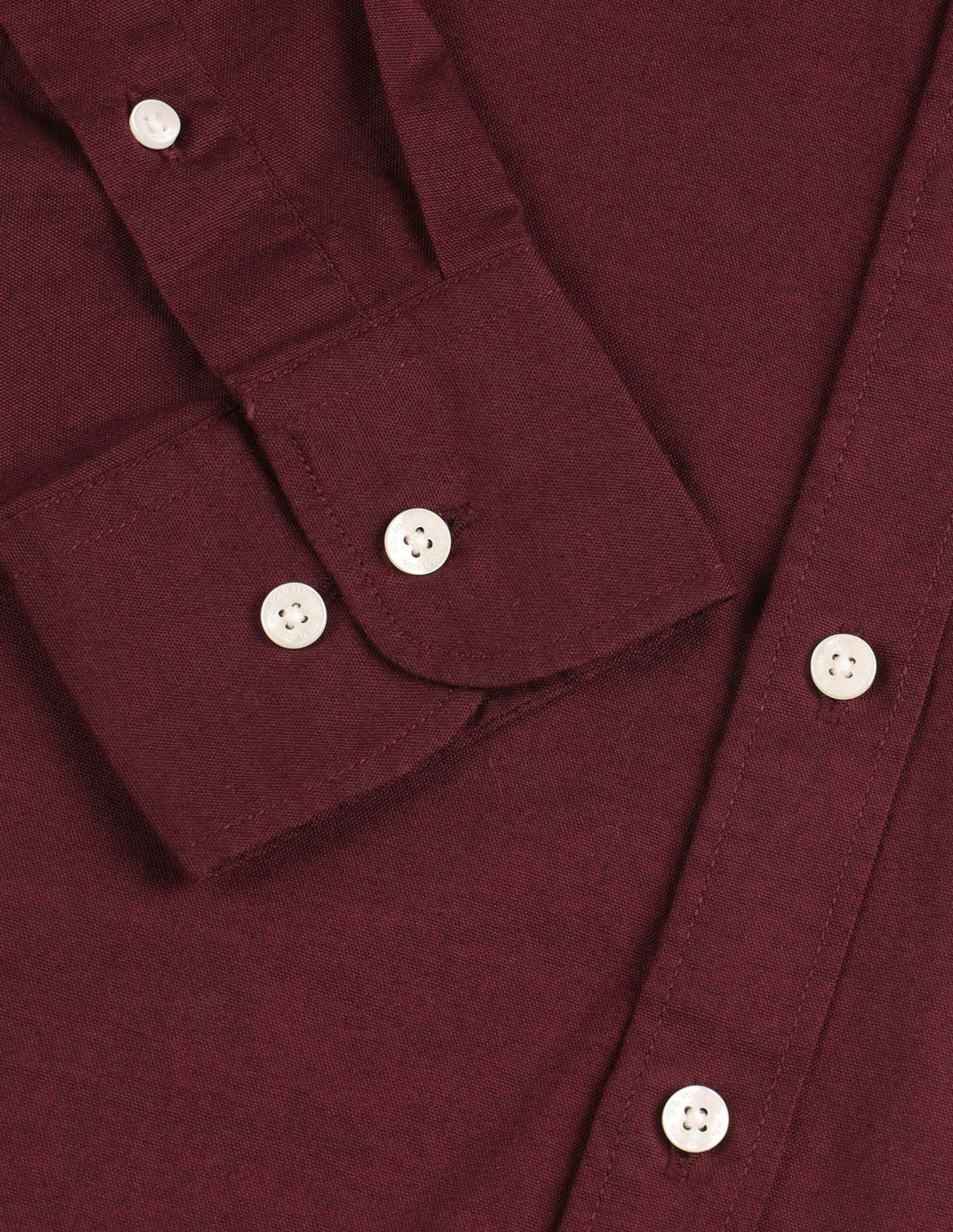 Pure Cotton Tailored Fit Shirt Maroon - U.S. POLO ASSN. | Large