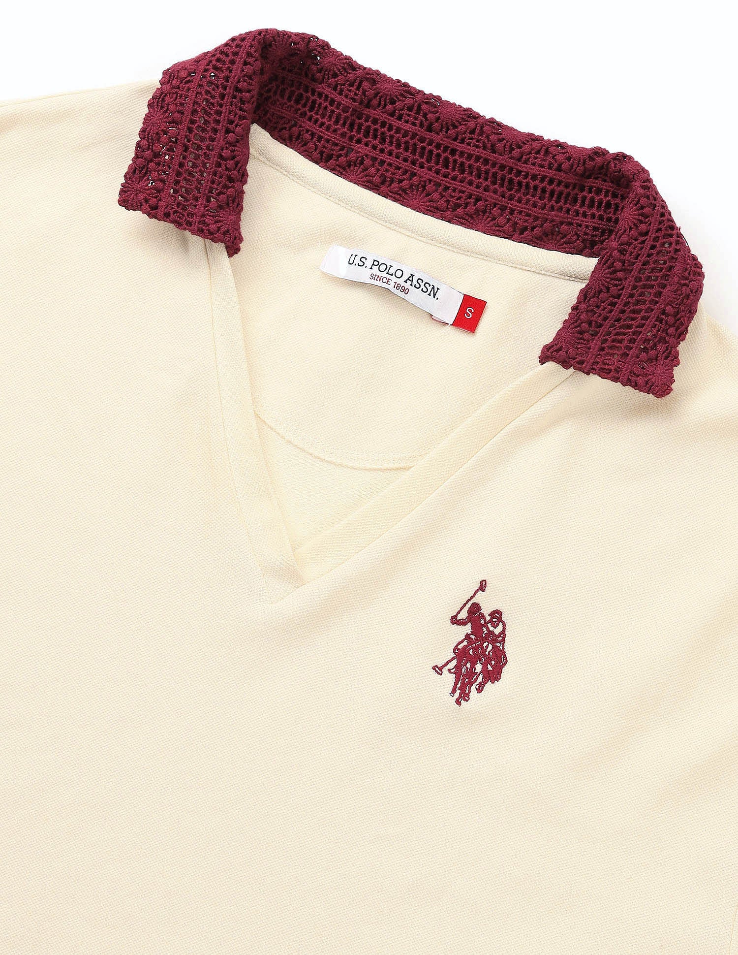 Regular Fit Polo Shirt Ecru - U.S. POLO ASSN. | Large