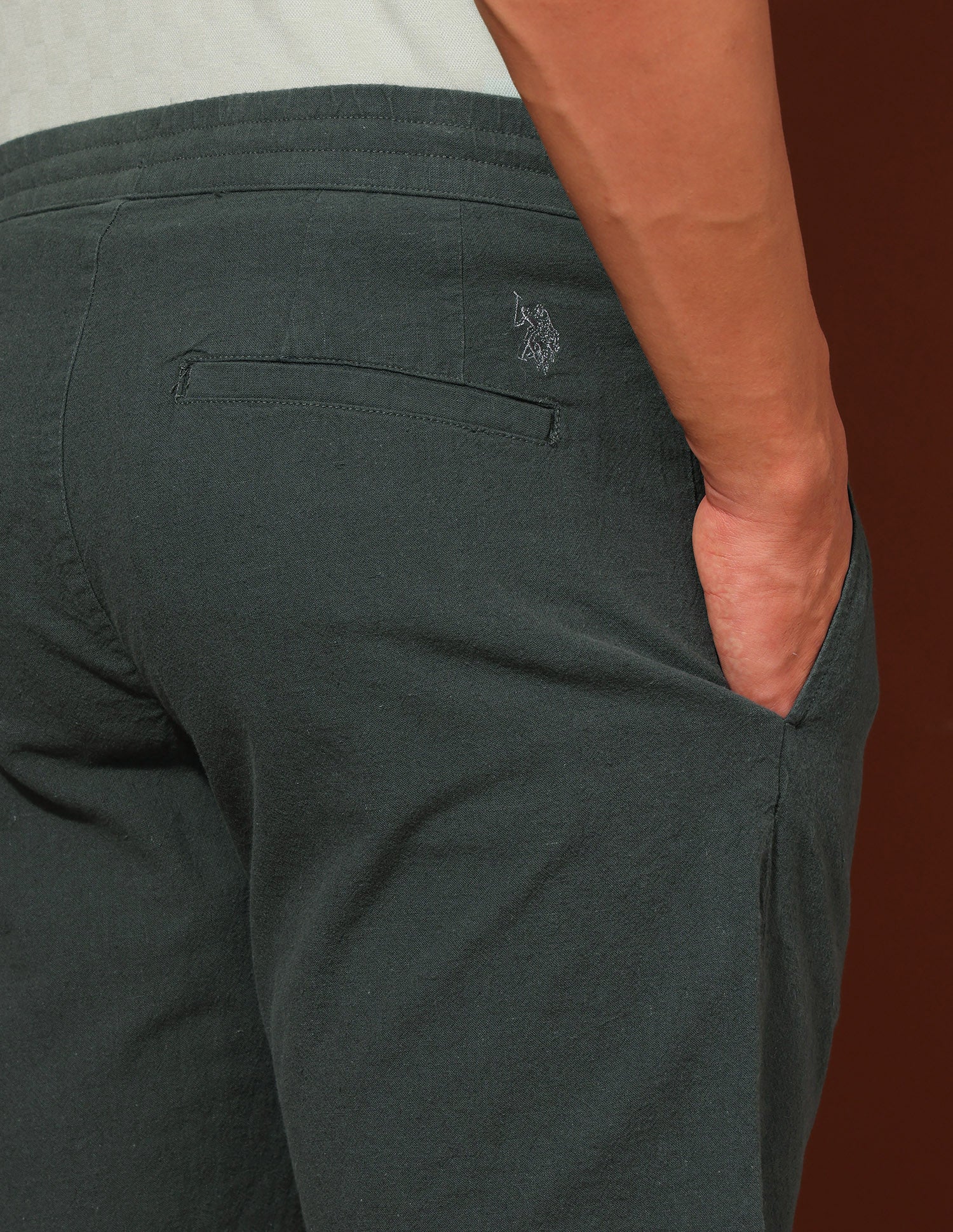 Working Holiday Slim Fit Shorts Sage - U.S. Polo Assn. India | Large