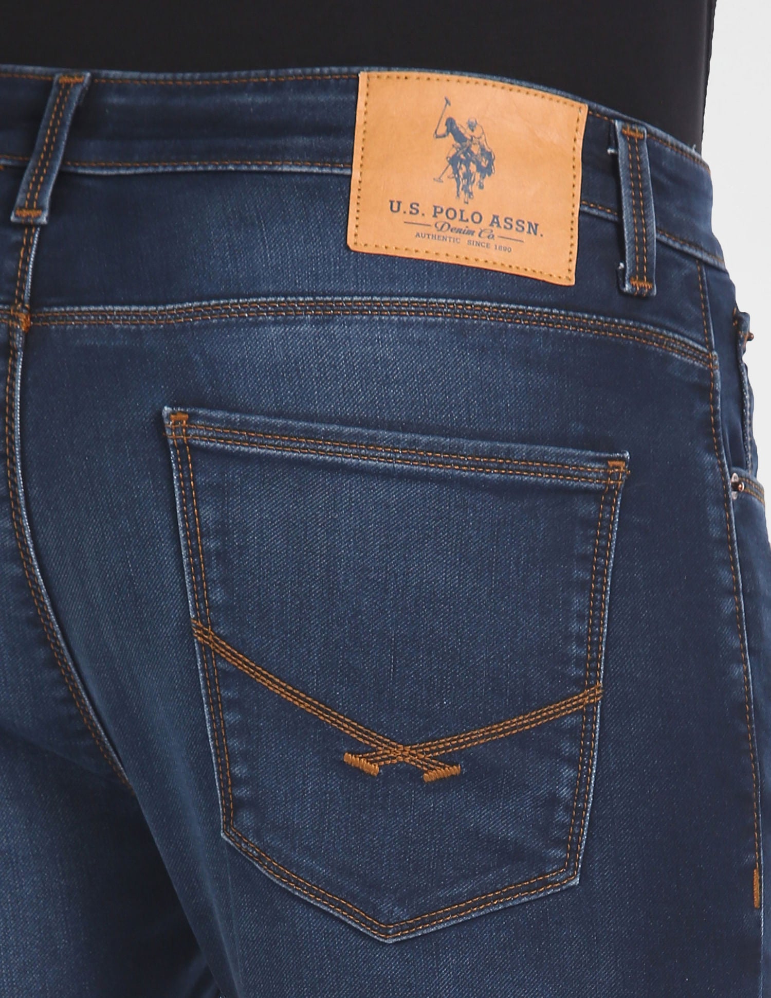 Henry Cropped Regular Fit Blue Jeans Blue - U.S. POLO ASSN. | Large