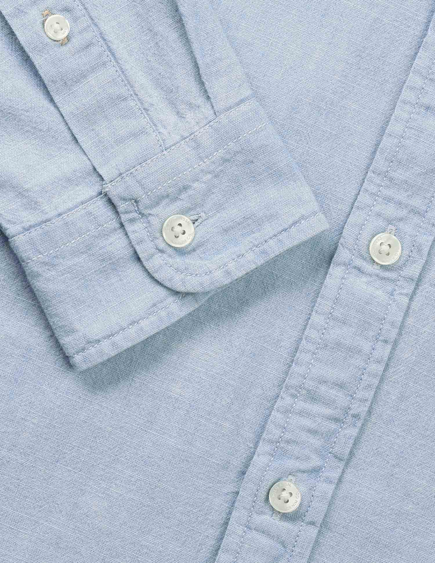 Solid Poplin Regular Fit Shirt Indigo - U.S. Polo Assn. India | Large