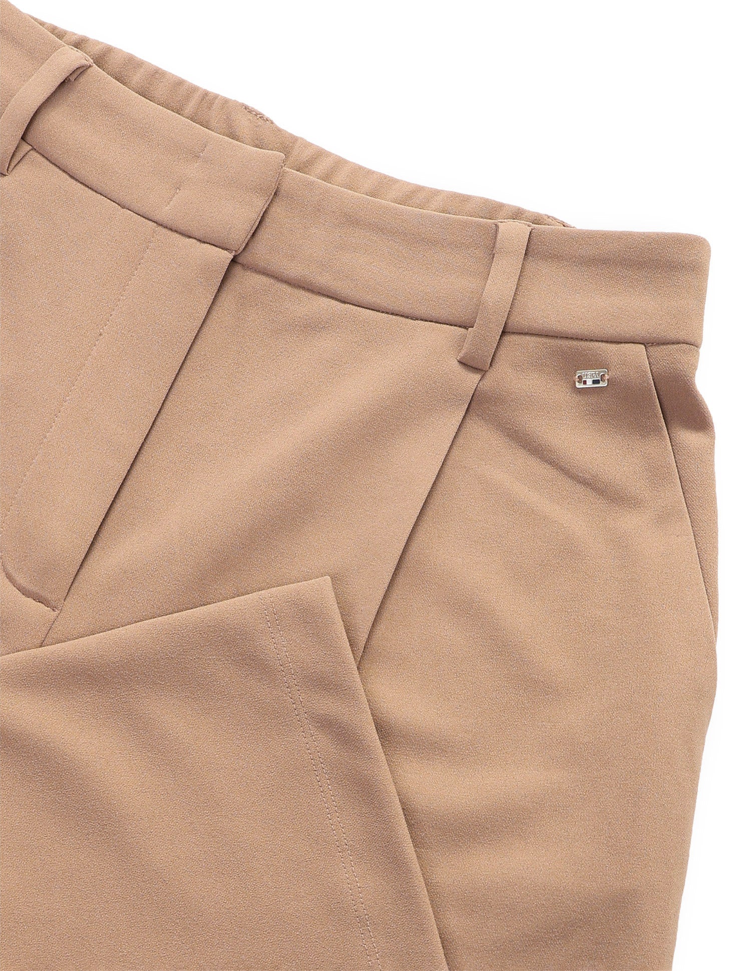 Pleated Wide Leg Fit Trousers Light Brown - U.S. Polo Assn. India | Large