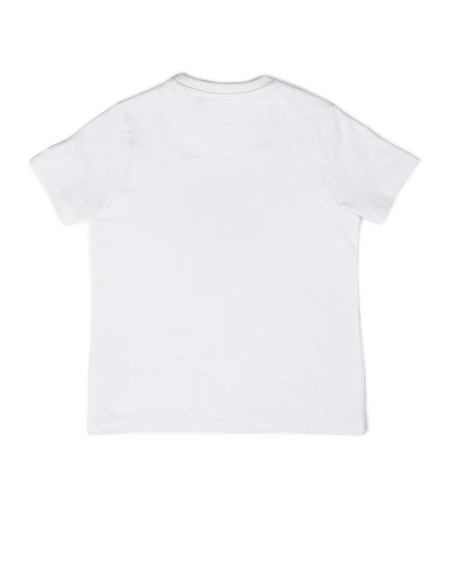 Boys Pure Cotton Graphic Brand Printed T Shirt White - U.S. POLO ASSN. | Large