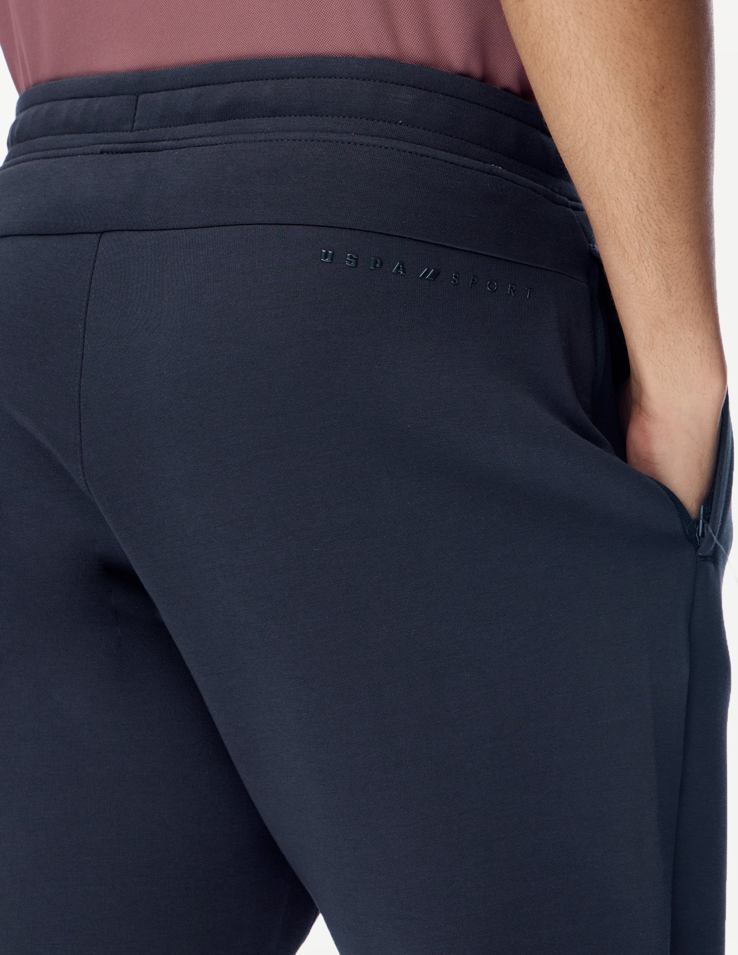 Mid Rise Regular Fit Active Track Pants Navy - U.S. Polo Assn. India | Large