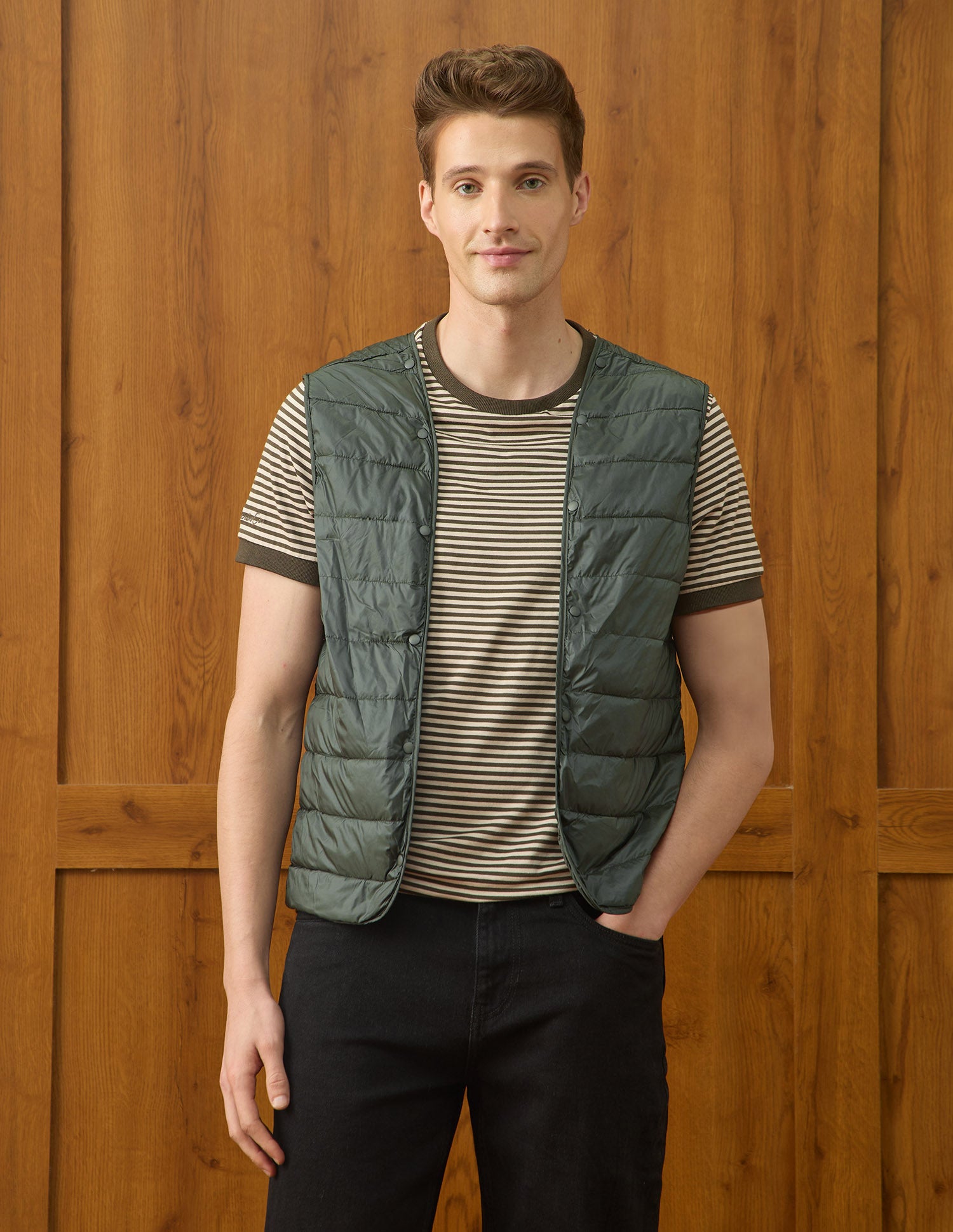 Solid Equestrian Aisle Theater Jacket Olive - U.S. Polo Assn. India | Large