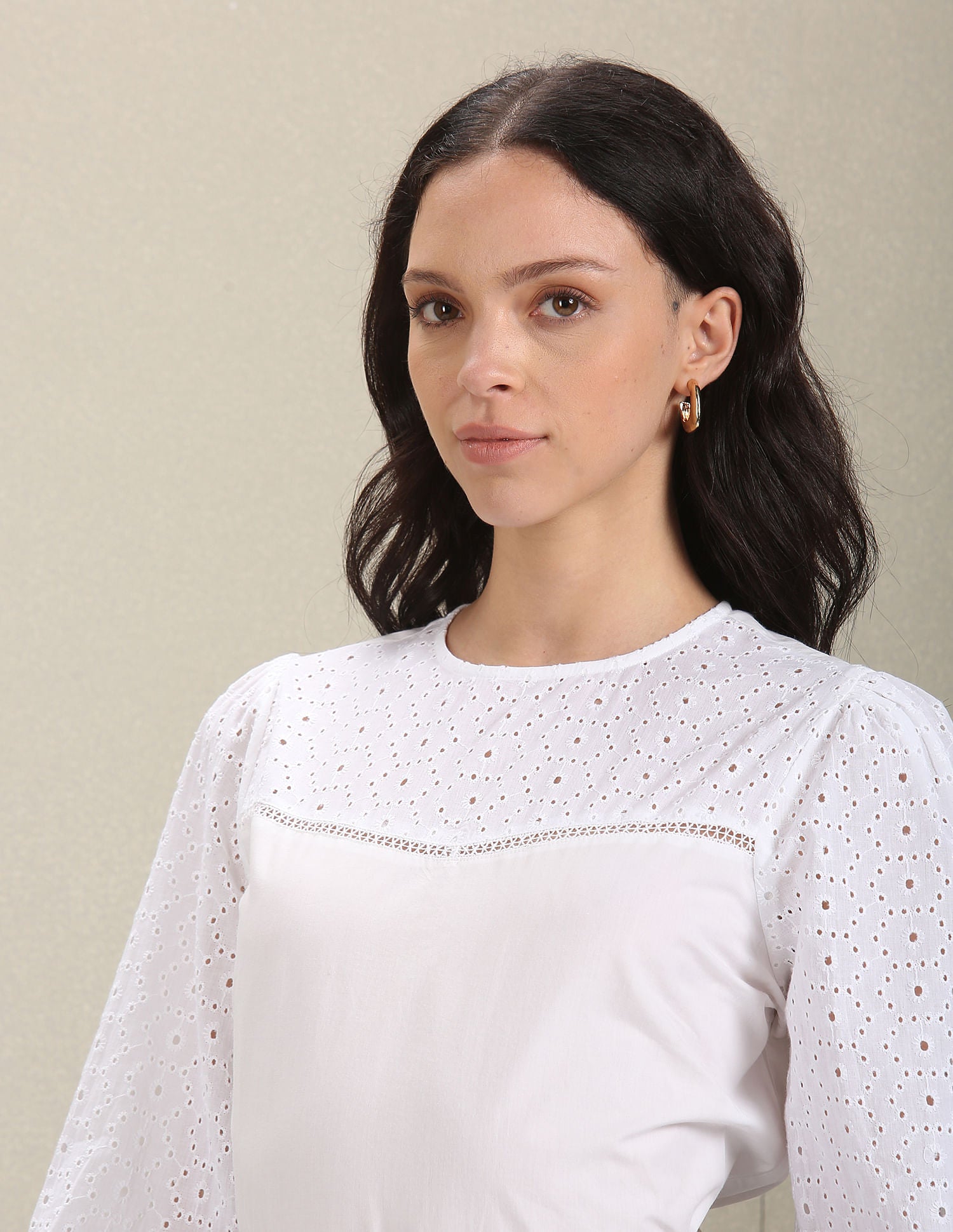 Round Neck Long Sleeve Top White - U.S. POLO ASSN. | Large